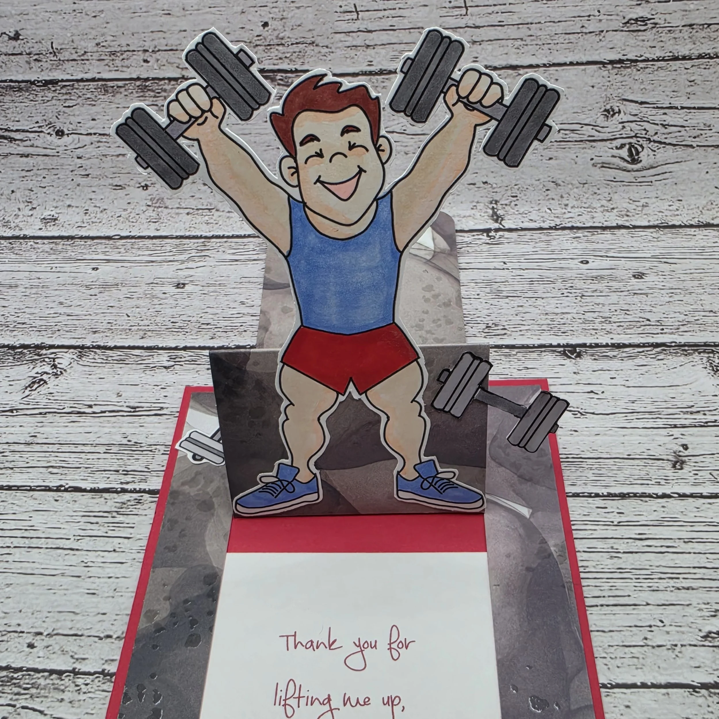 Masculine Slider Pop-Up Card  