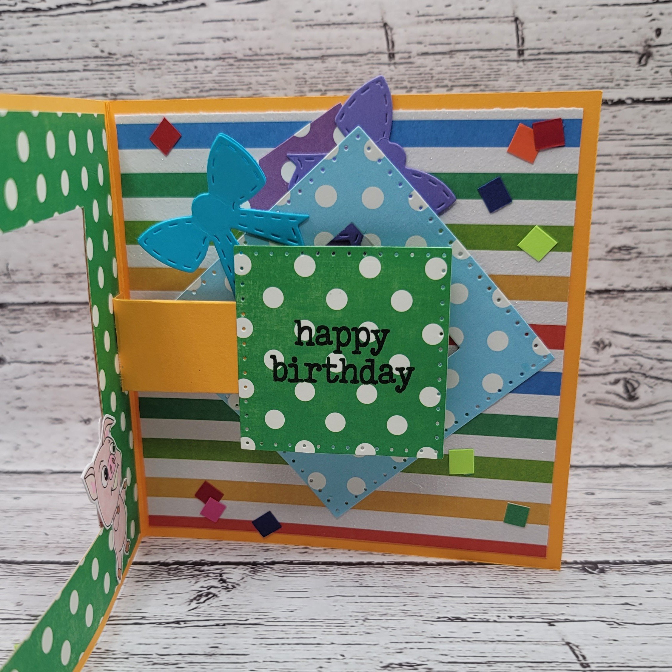 Double Spinning Square Card