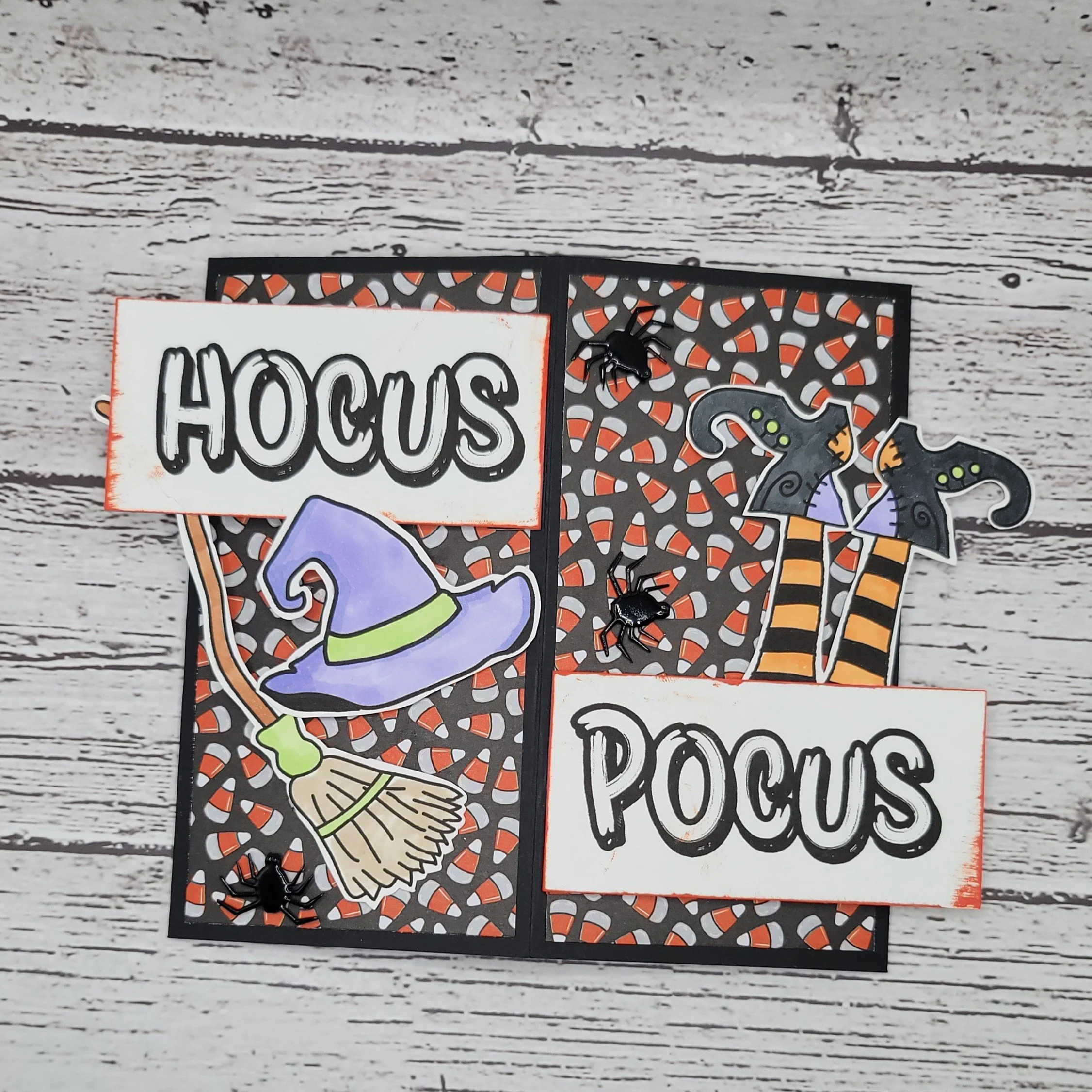 Hocus Pocus Triangle Slider Card