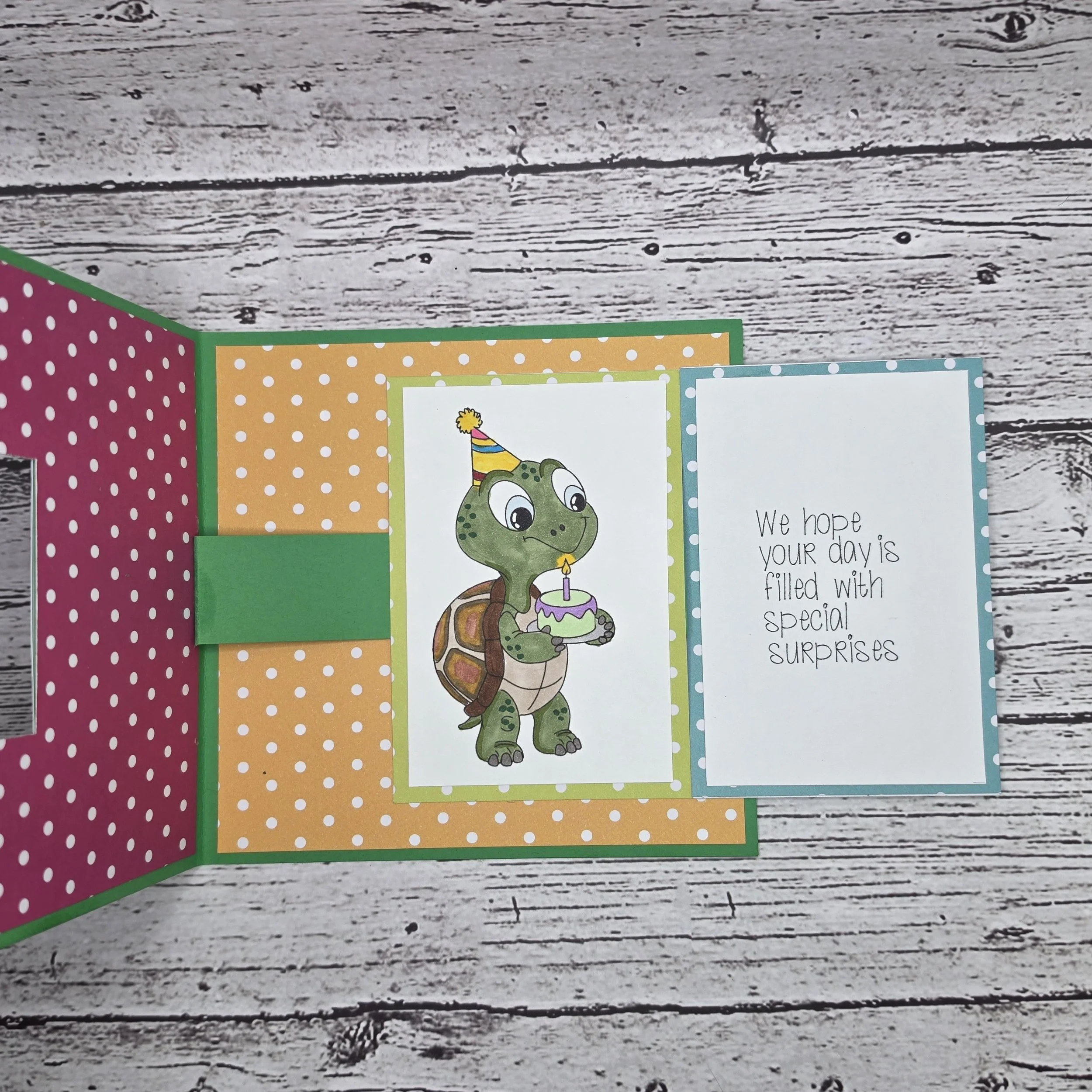 Birthday Pull-tab Slider Card  