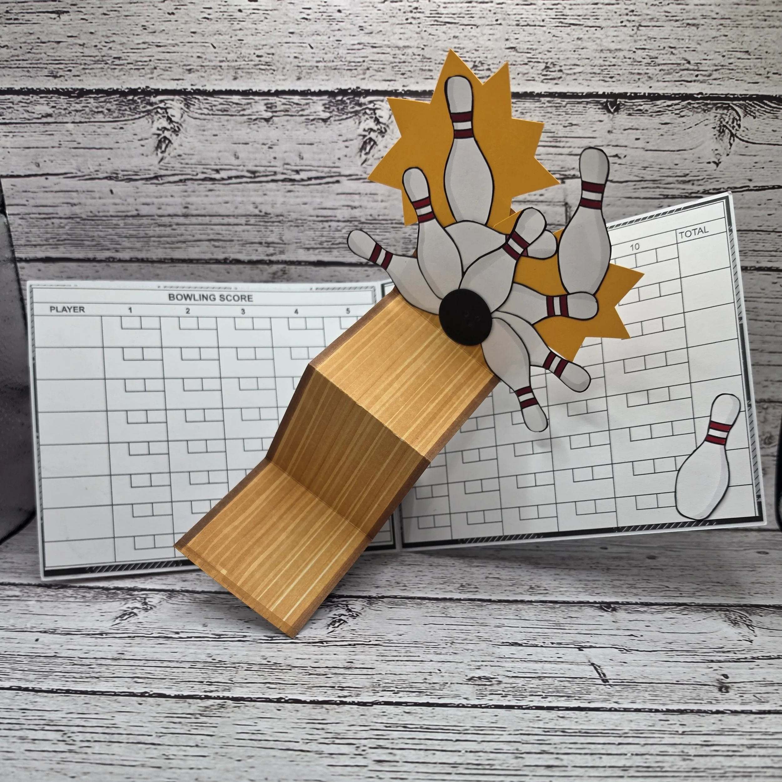 Masculine Diagonal Pop-up Card  