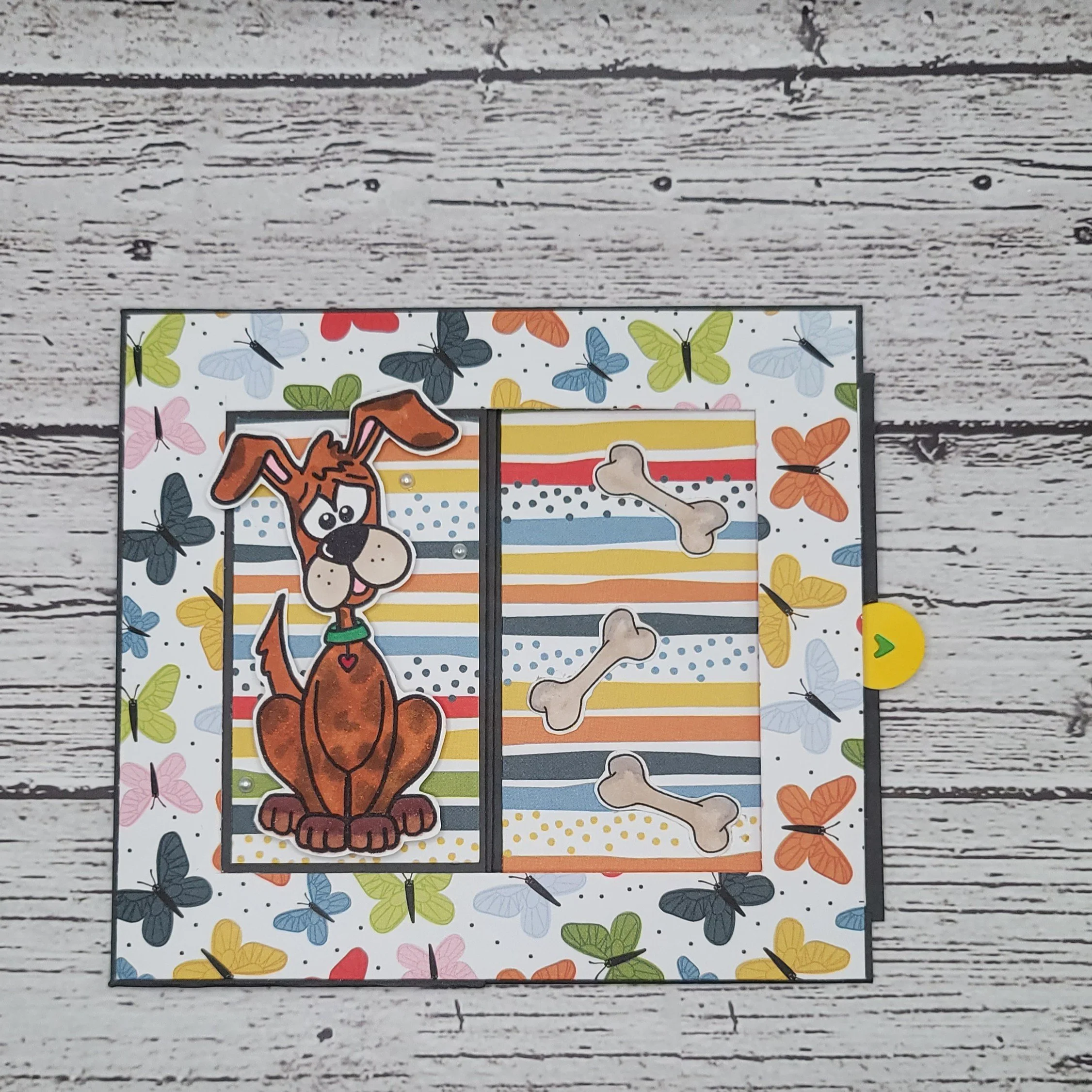 Miss You - Double Sliding Window Card  
