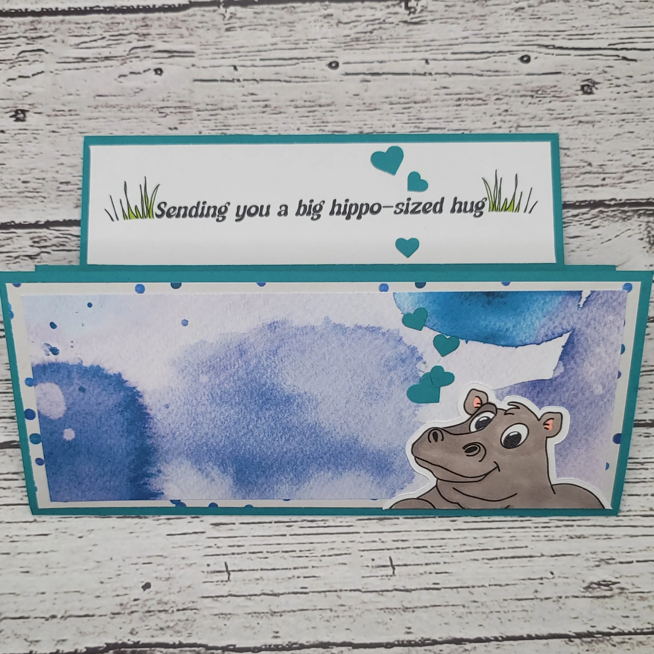 Hip Hip Hippo (Fun Fold Card)  