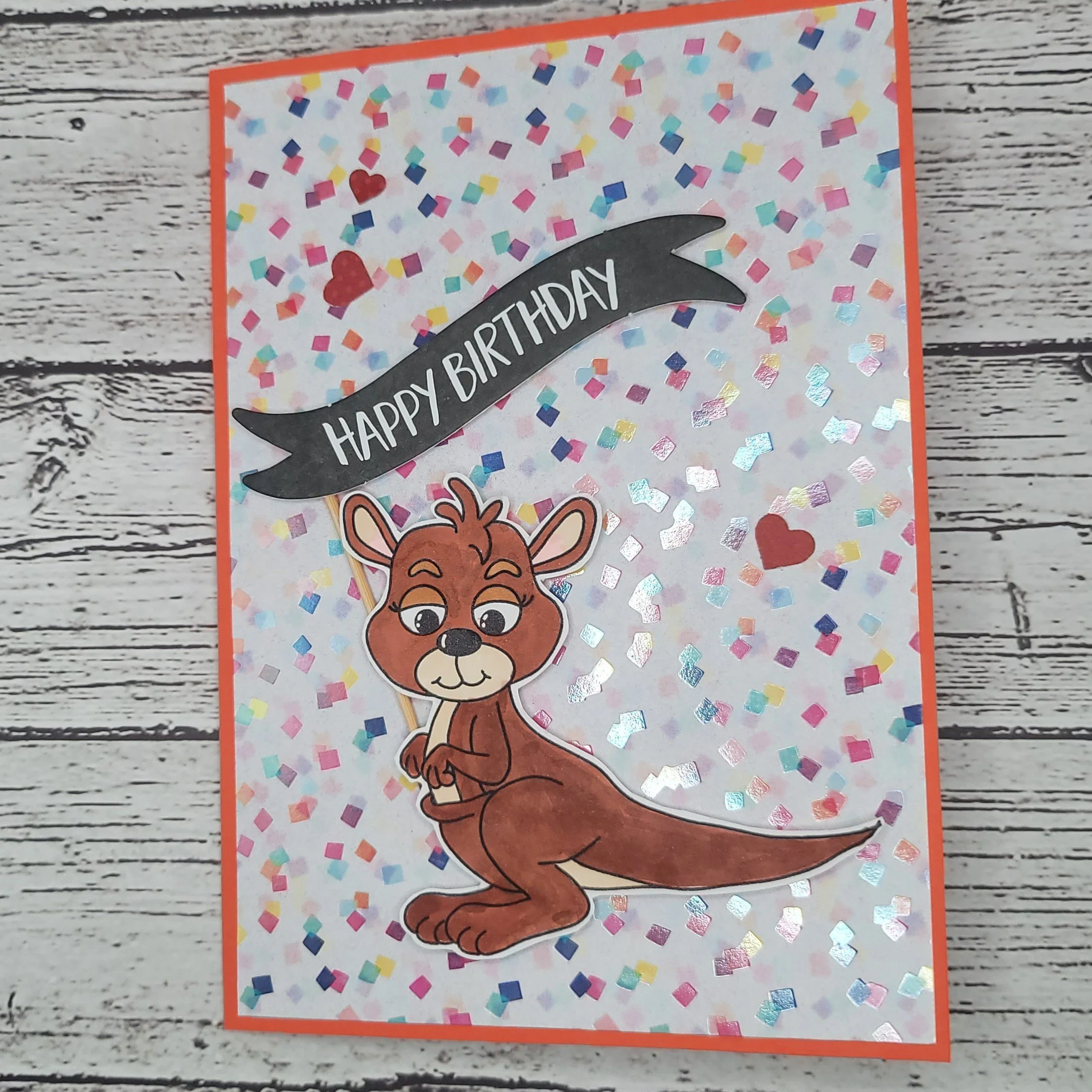 Pop-Up Magic Kangaroo Birthday Card  