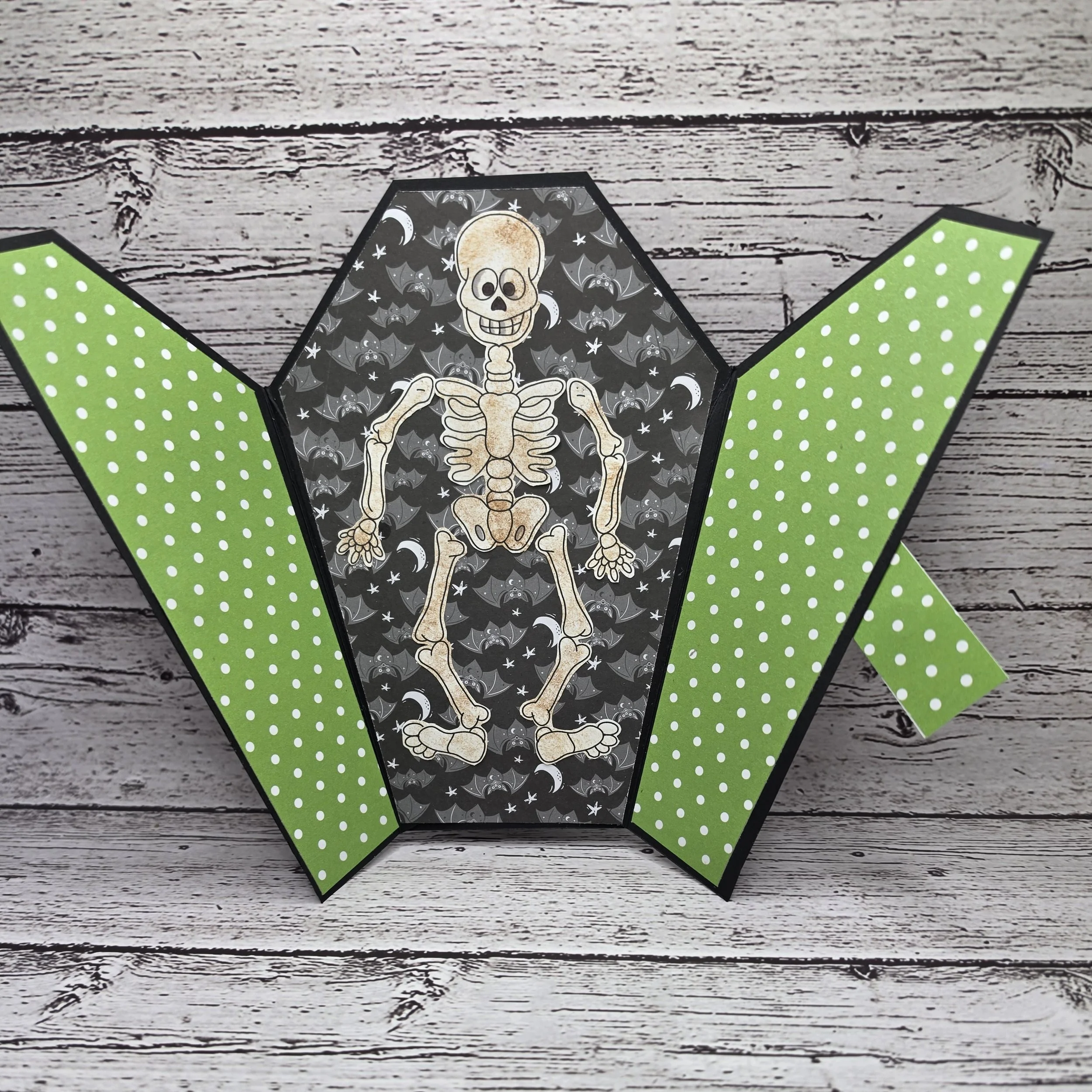 Halloween Creepy Coffin Card
