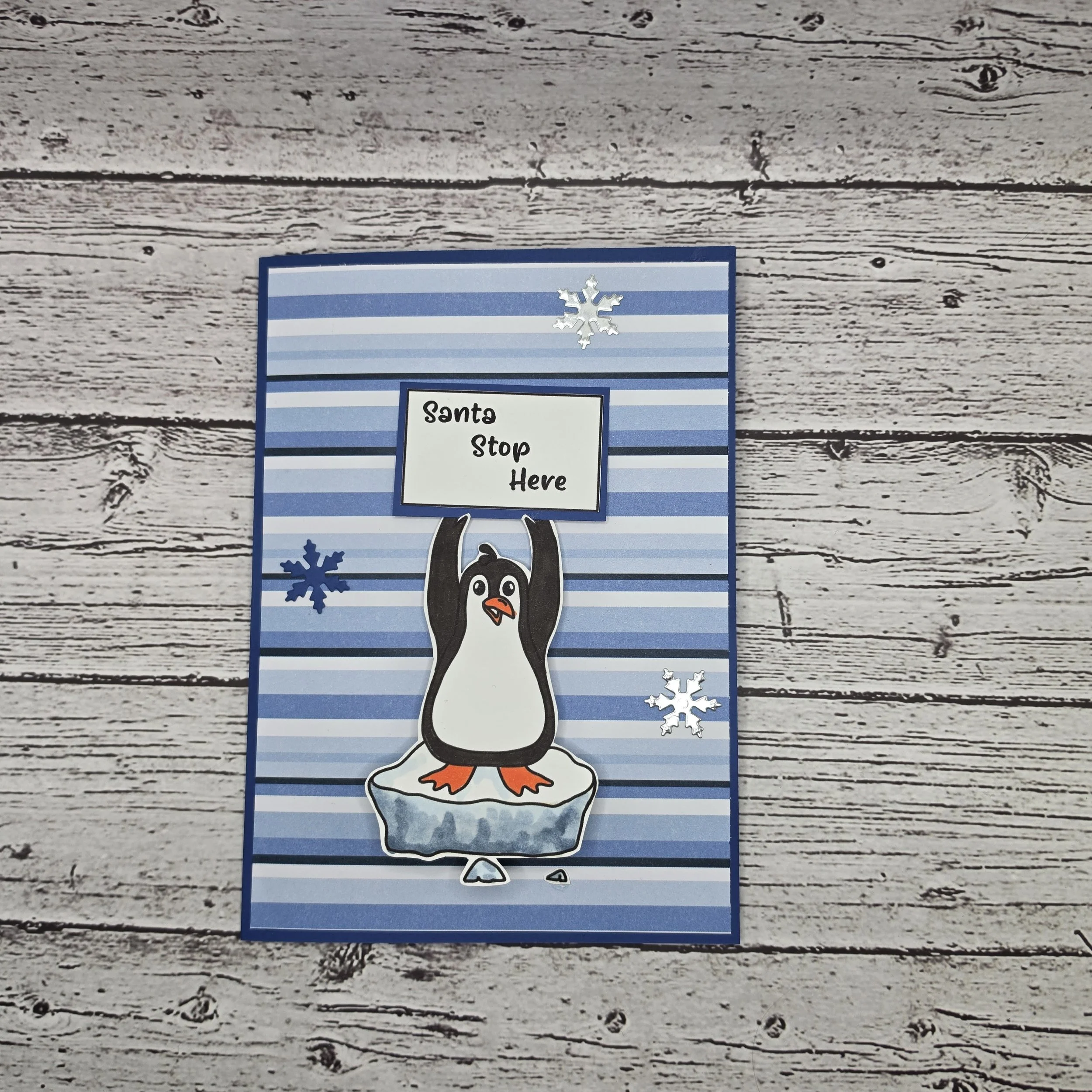 Christmas Pop up Penguin Card