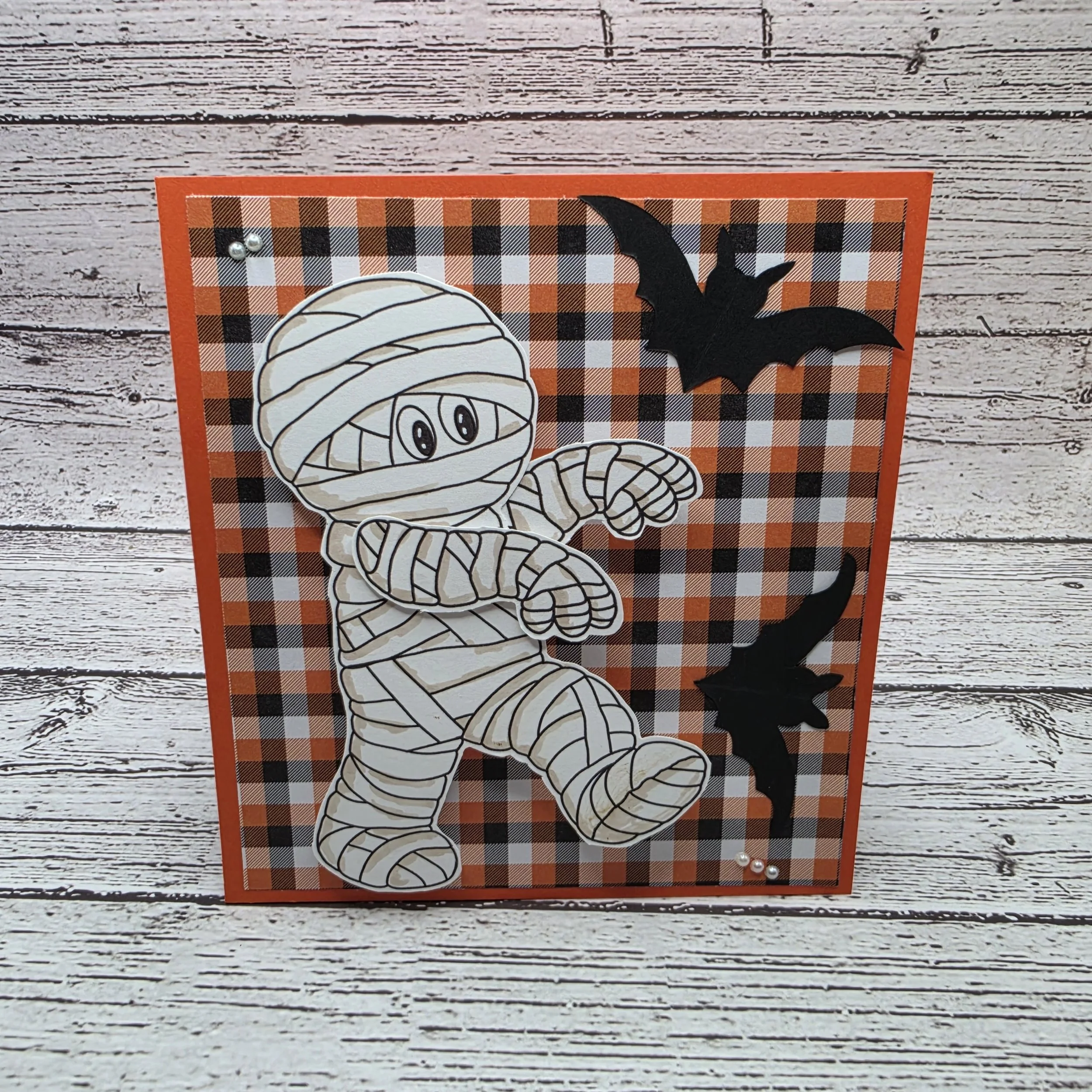 Halloween Mummy Wobbler Card