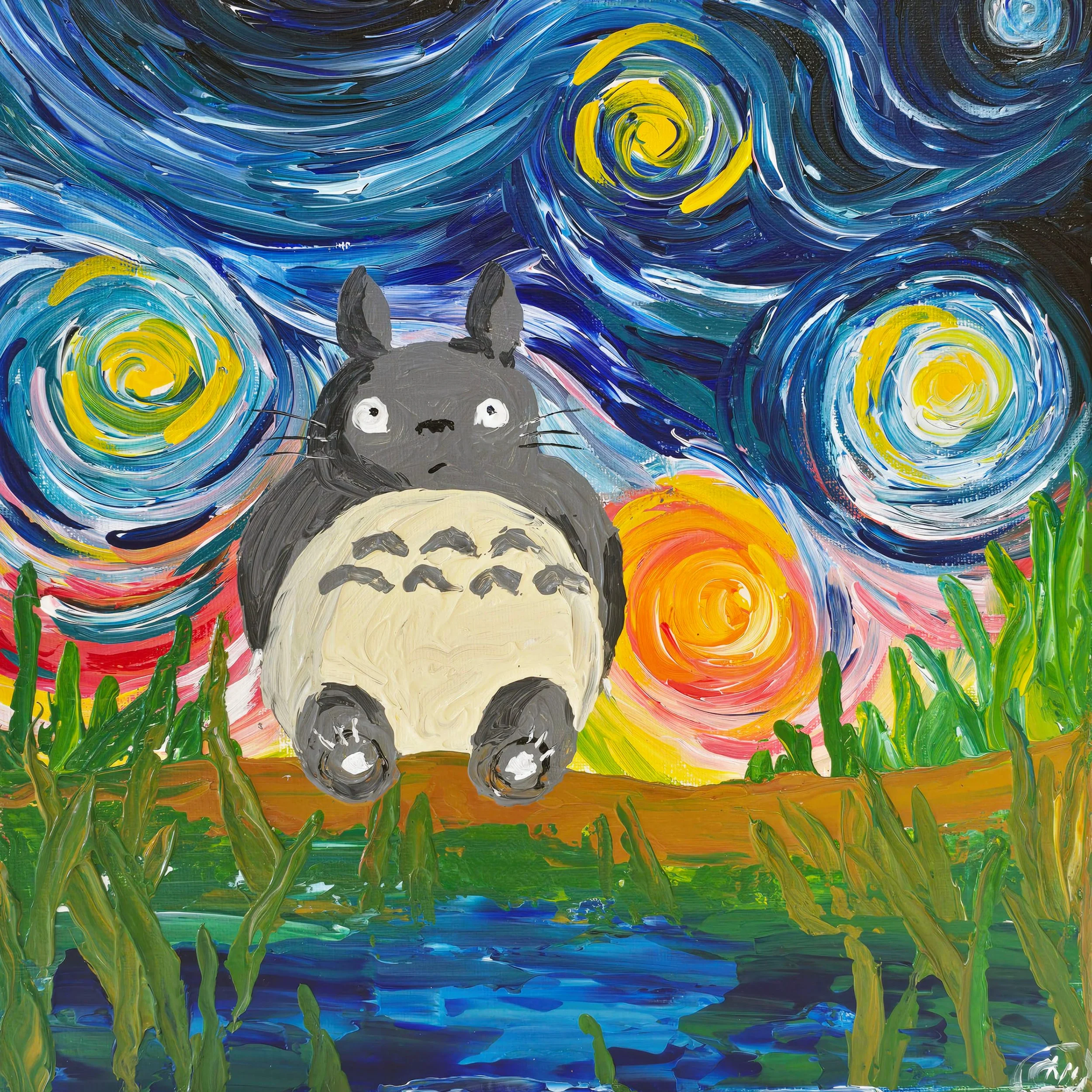 Whimsy Starry Night Fine Art Print