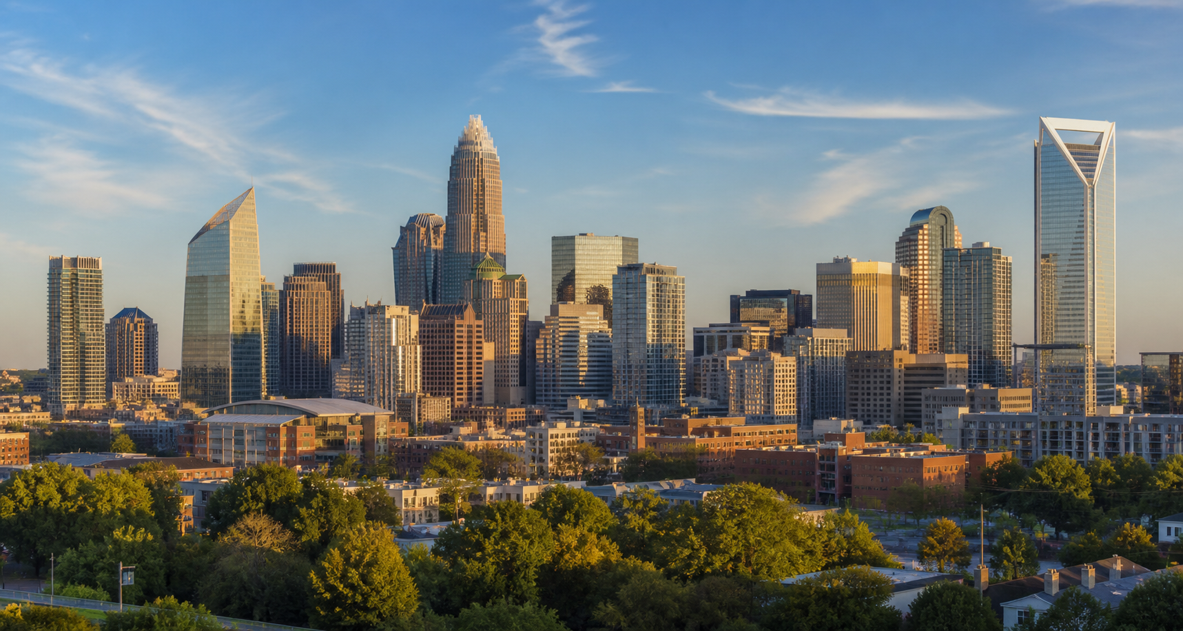 Charlotte, North Carolina downtown skyline