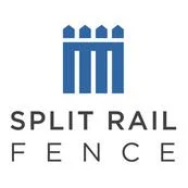 Logo of Split Rail Fence featuring a stylized blue split rail fence and text