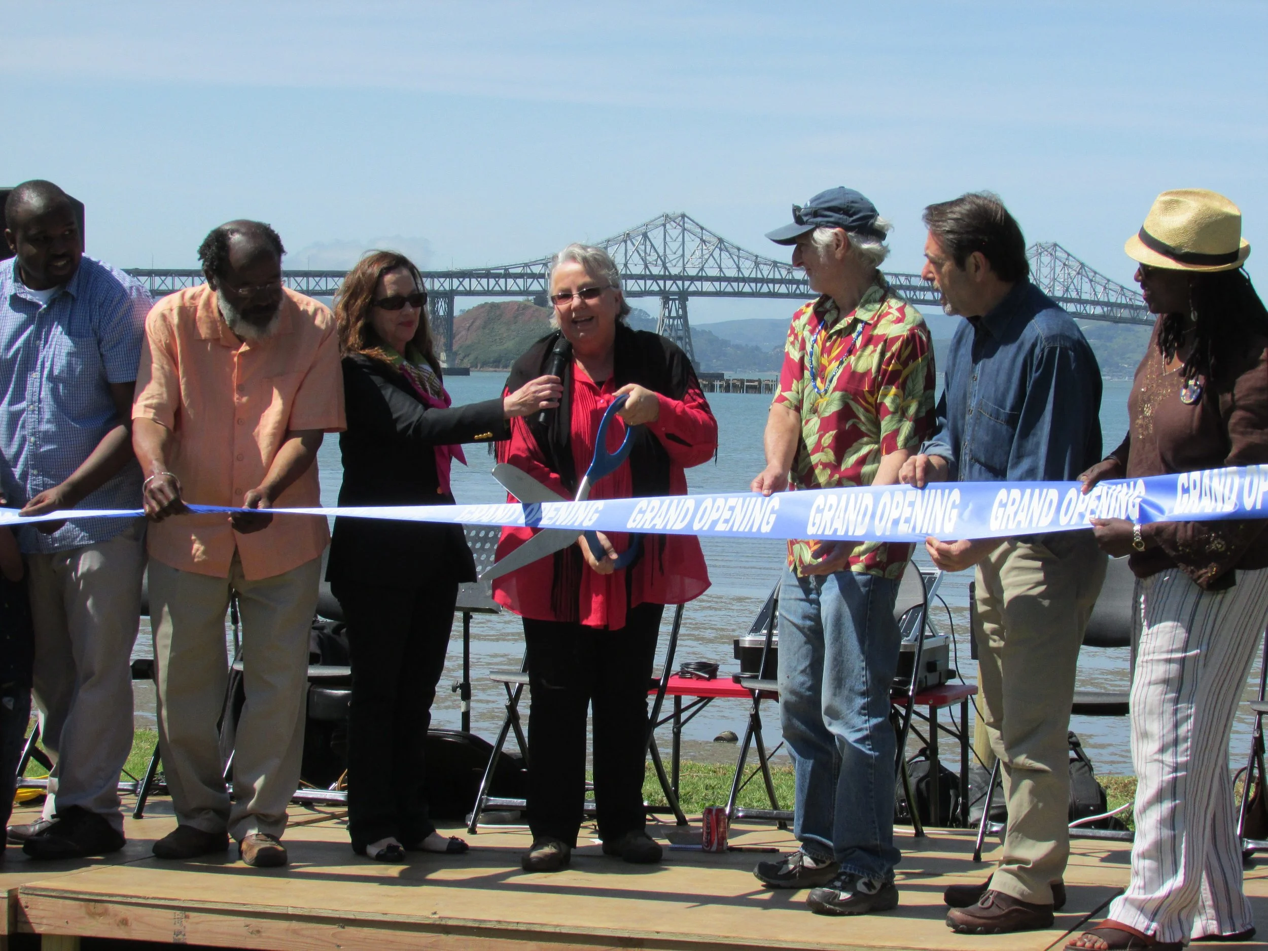 Ribbon Cutting at opening of Point Molate Beach Park April 19, 2014