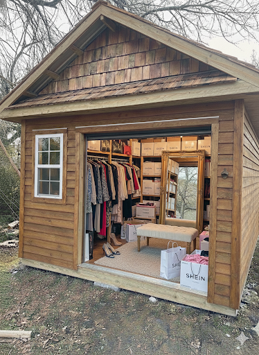 Luxury Walk-In Closet Shed
