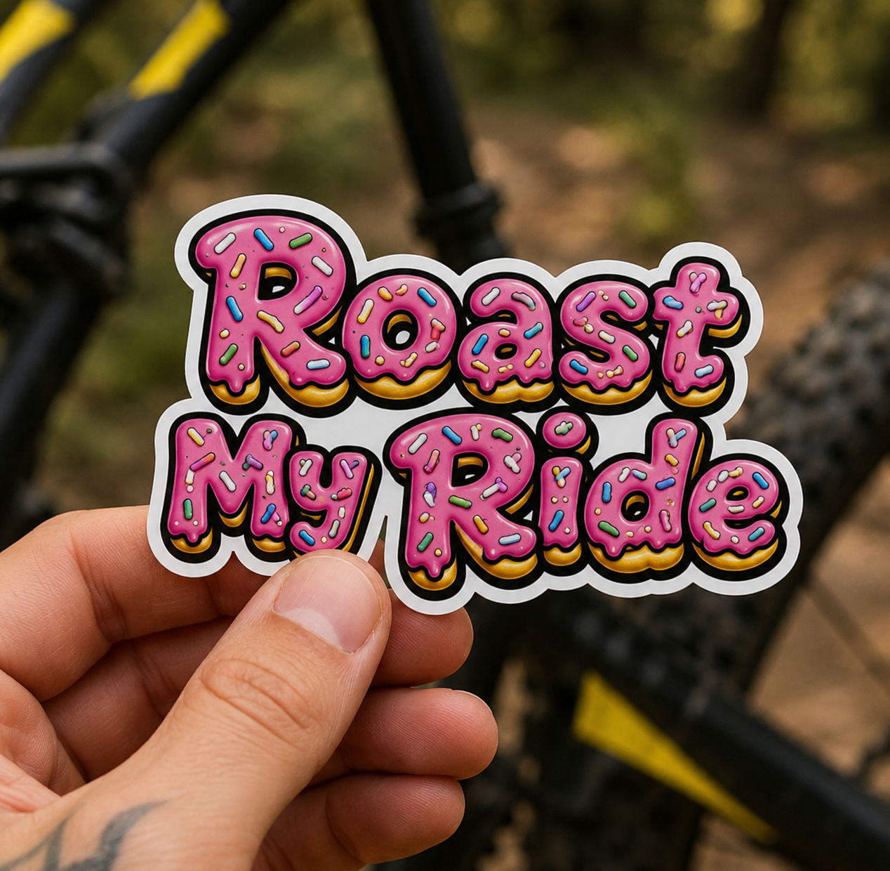 Roast My Ride Sticker