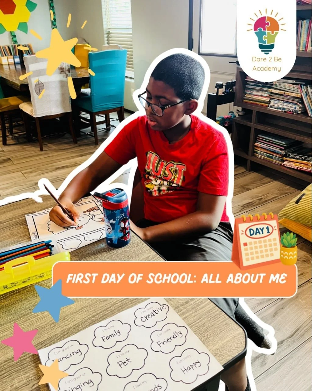 Every school year begins with one important reminder: You belong here. 💙

Our All About Me activity gave students the opportunity to share their interests, personalities, and the things that make them unique while getting to know their classmates.
T