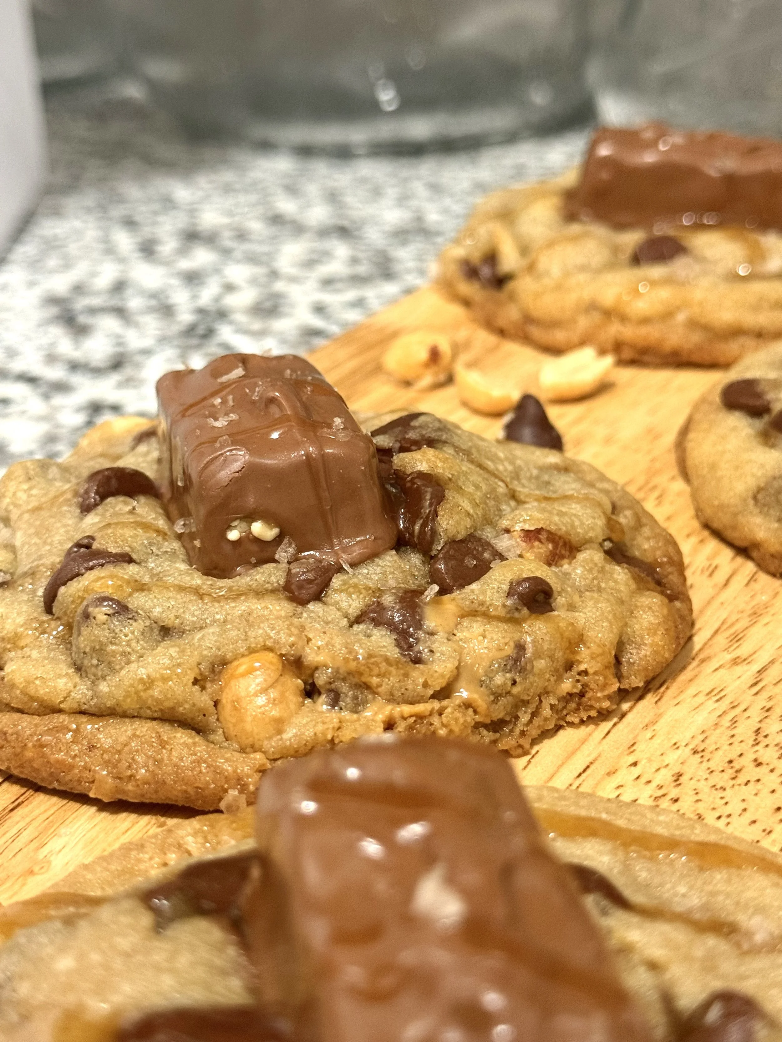 Snick Attack! Peanut Butter Snickers Bar Cookie