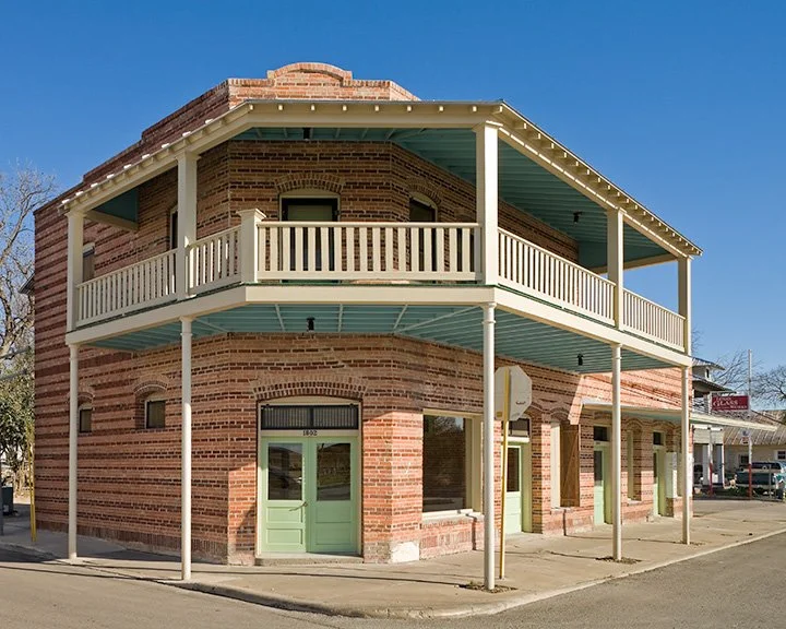Rehabilitation of historic building facade, "El Picoso", San Antonio, Texas, 2008. Photo by Chris Cooper Photography