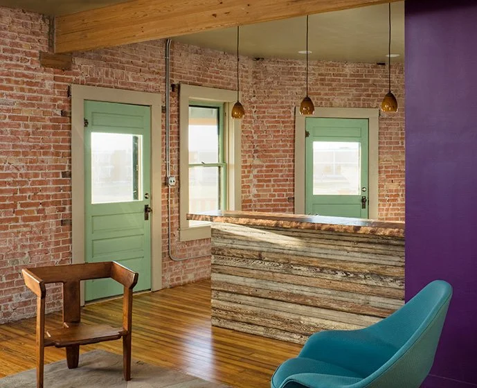 Interior view, residential loft, "El Picoso", San Antonio, Texas, 2008. Photo by Chris Cooper Photography
