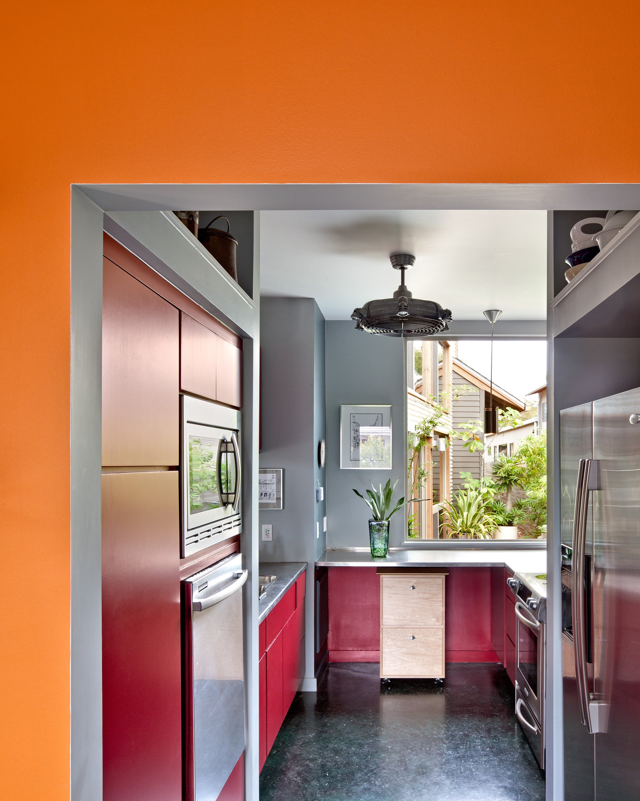 Kitchen, Devine Street Residence, San Antonio, Texas, 2009. Photo by Chris Cooper Photography