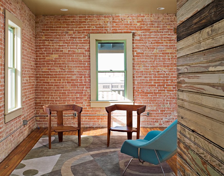 Interior view, residential loft, "El Picoso", San Antonio, Texas, 2008. Photo by Chris Cooper Photography