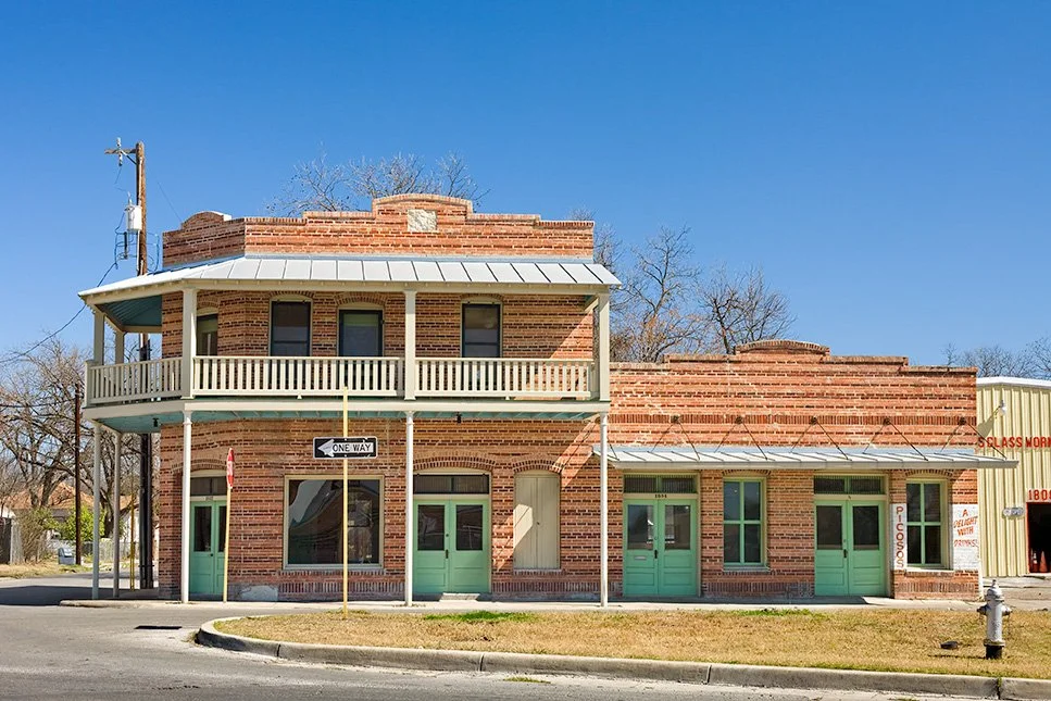 Rehabilitation of historic building facade, "El Picoso", San Antonio, Texas, 2008. Photo by Chris Cooper Photography