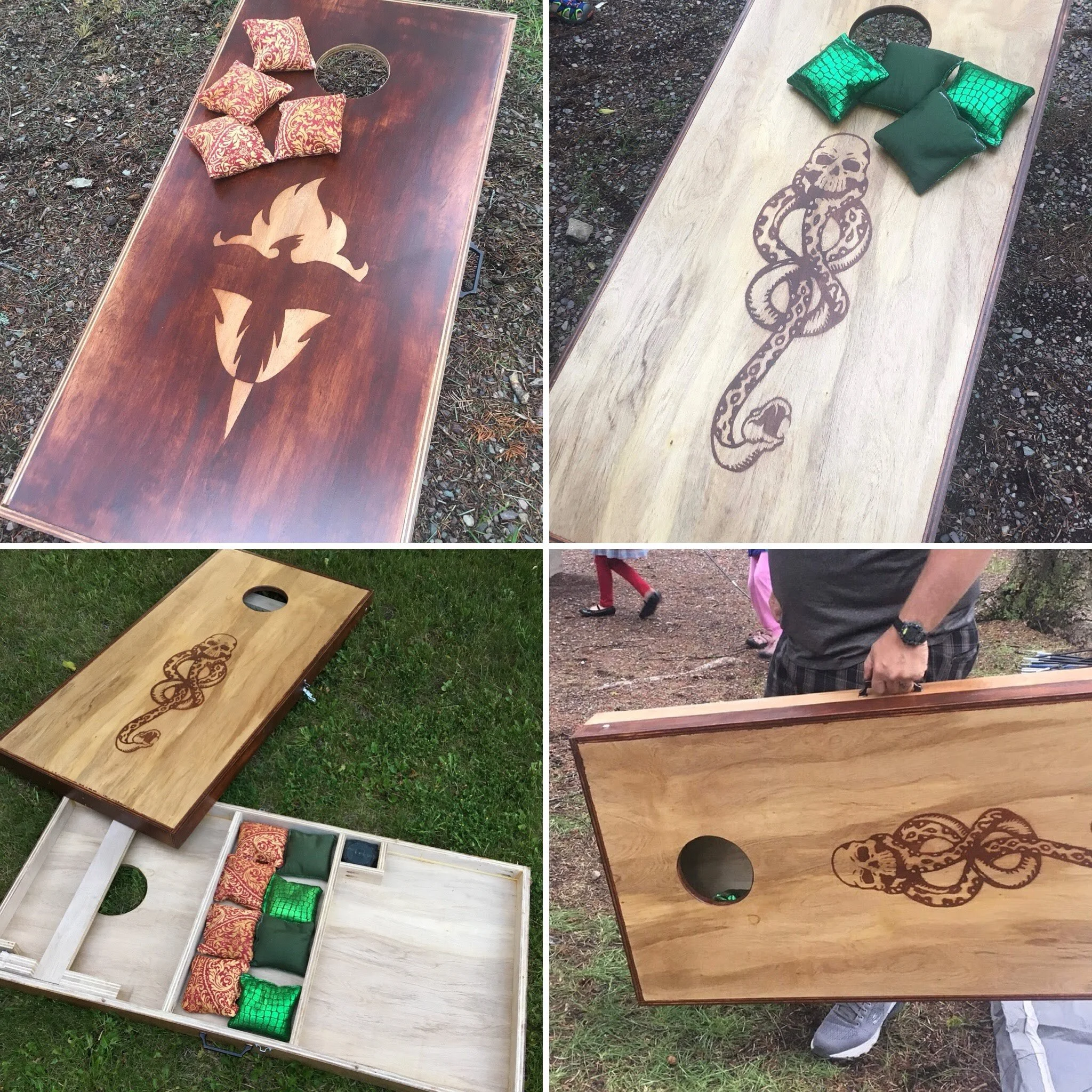 Custom corn hole