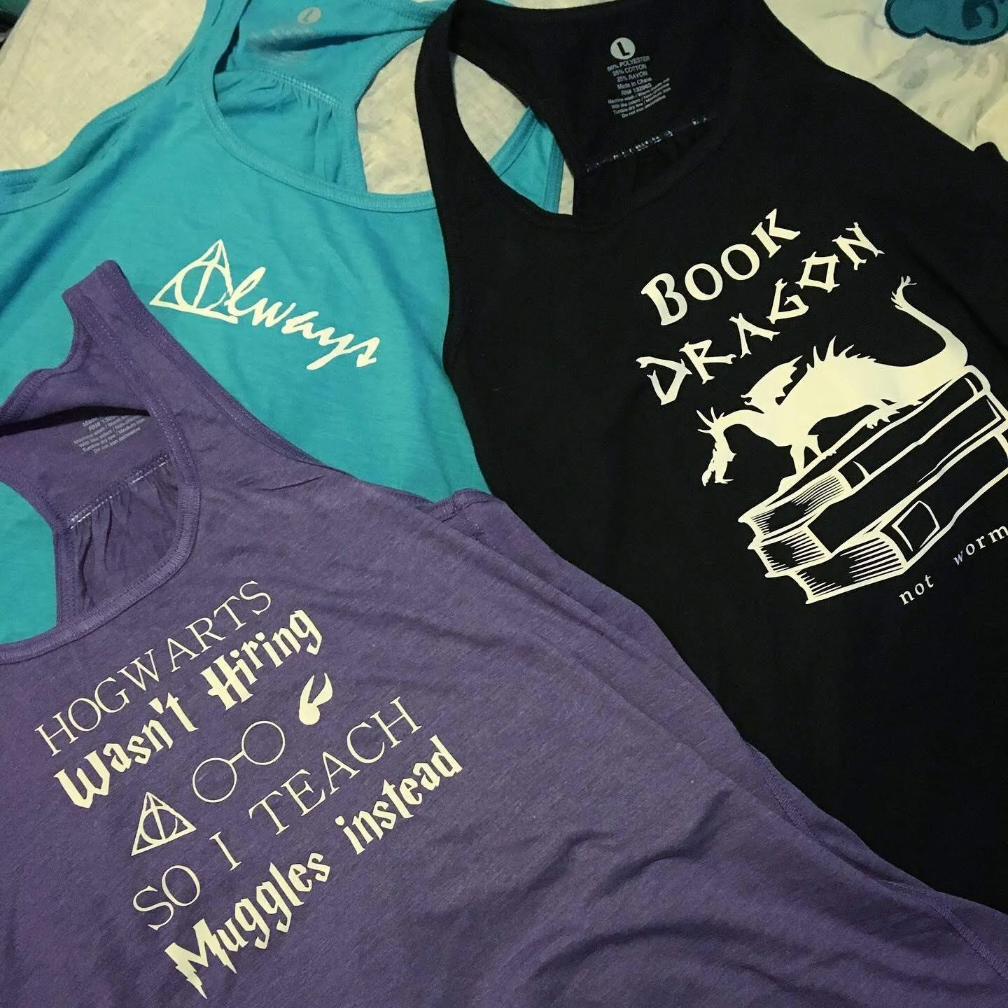 Bookish tank tops