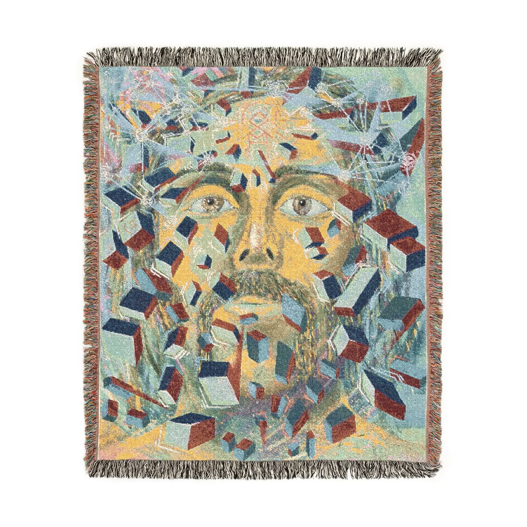Plunder Biscuit Portrait Woven Blanket