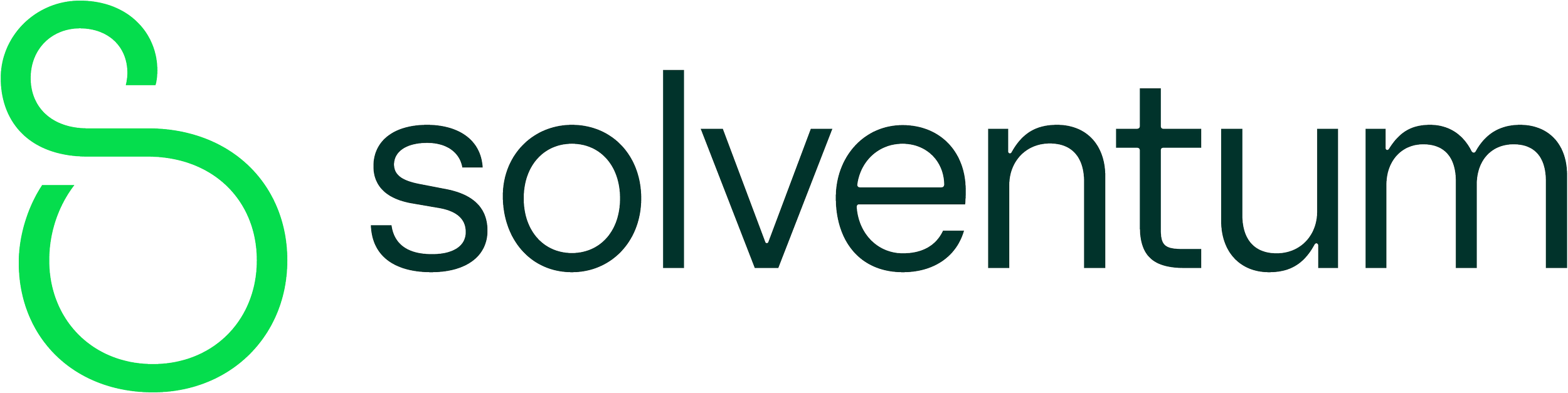 Logo with a large green number 6 followed by the word 'soventum' in lowercase letters.