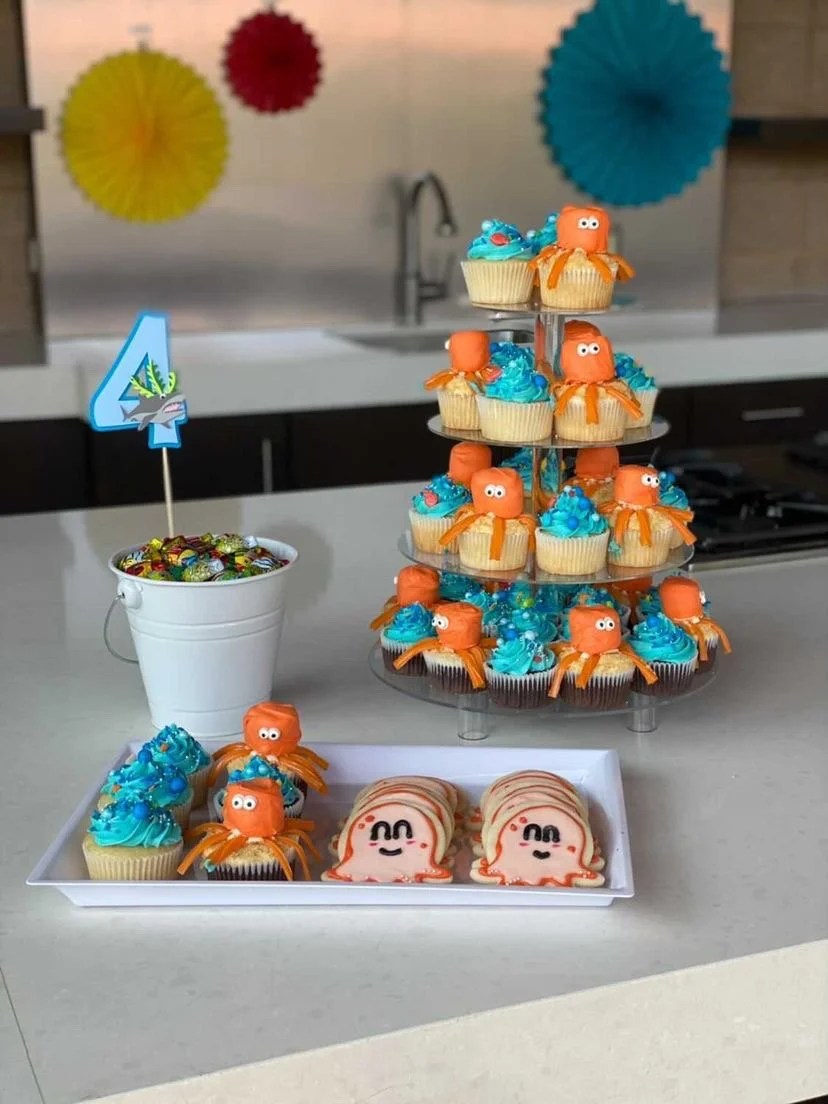 Octopus-themed 4th birthday