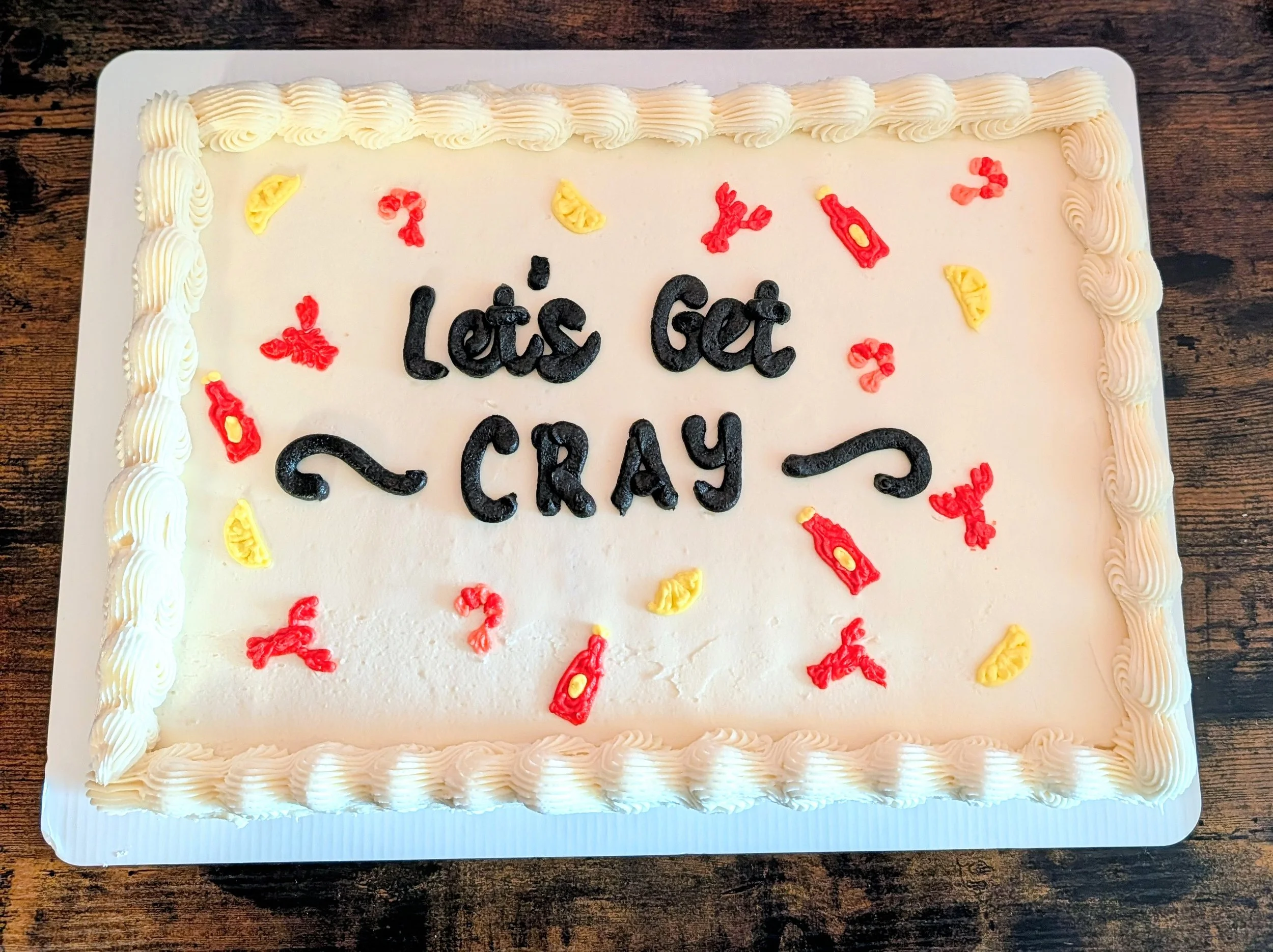 Themed cake for a Crawfish Boil 