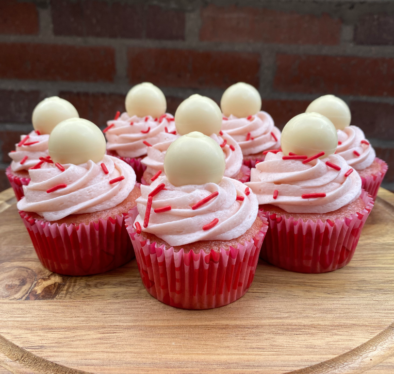 Strawberry Valentine's Day Cupcakes