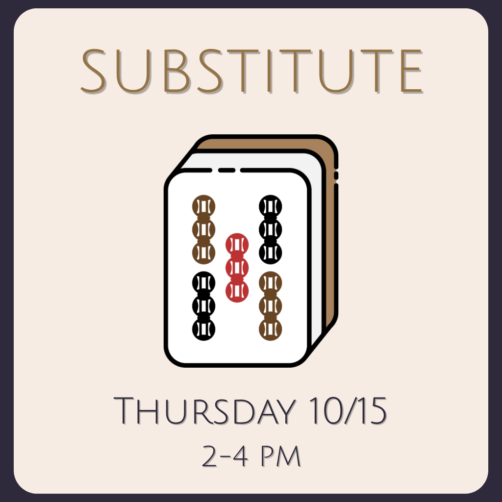 Substitute 10/15