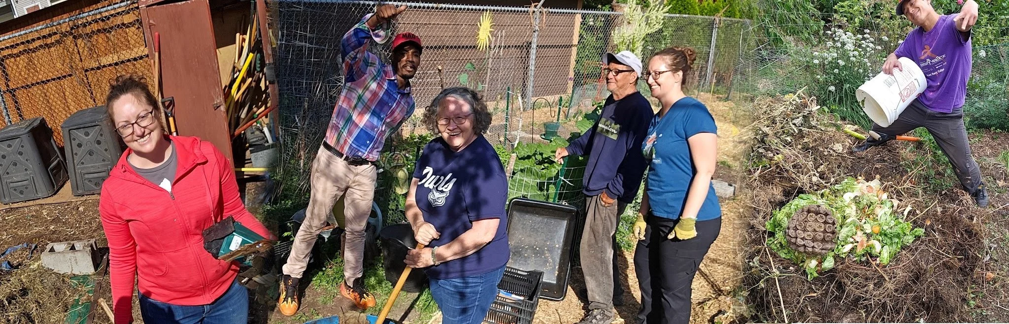 Brainplate Grows volunteers smiling at a Madison community garden sitePlaceholder