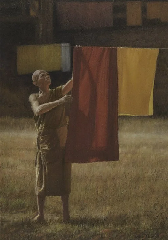 MONK DRYING ROBE THAILAND - Limited Edition Print