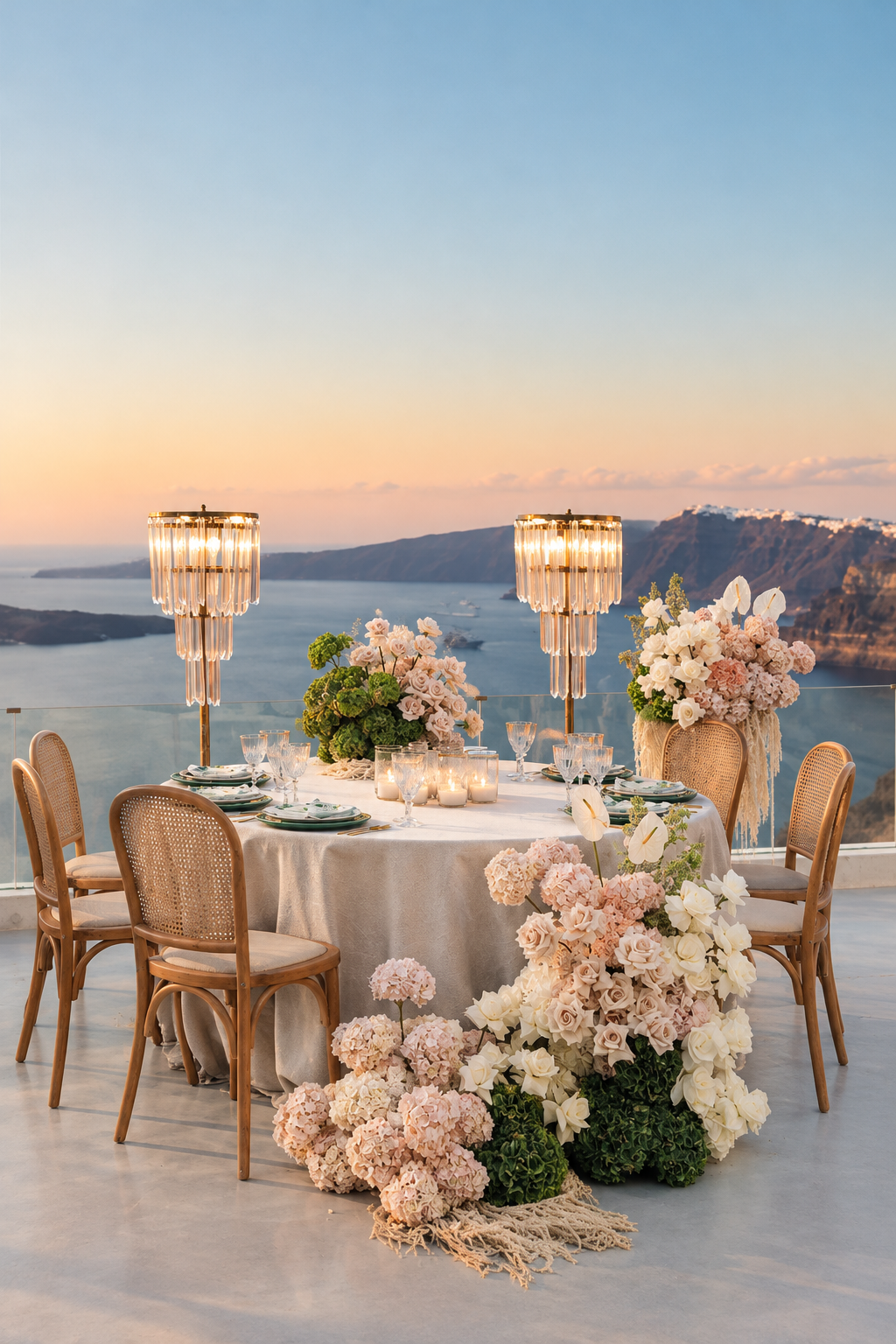 Santorini Sunset Wedding Tablescape.png