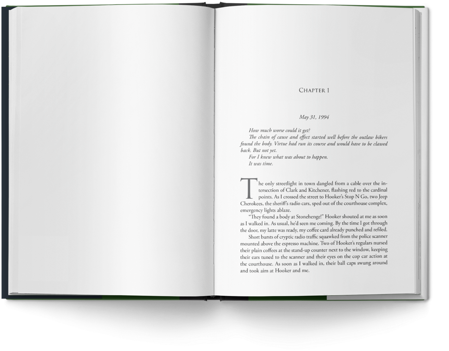 Book opened to Chapter 1