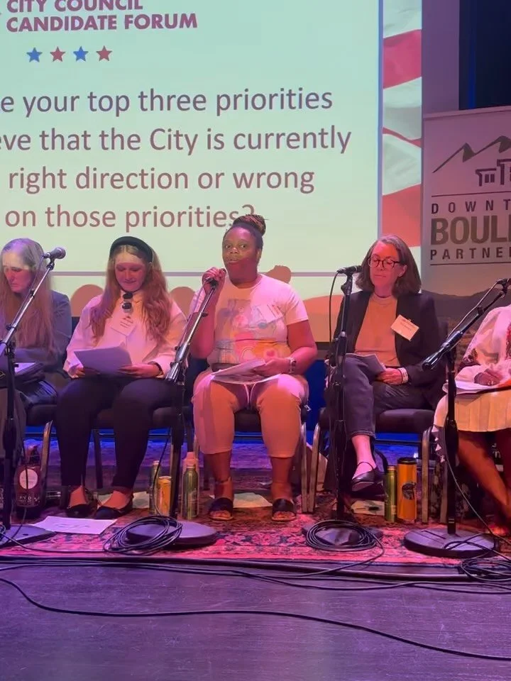 Today I sat on a stage for the Boulder Chamber of Commerce forum for candidates currently running for office. As a single parent, as a person who lives in affordable housing, as someone who&rsquo;s owned and had to close a business and as someone who