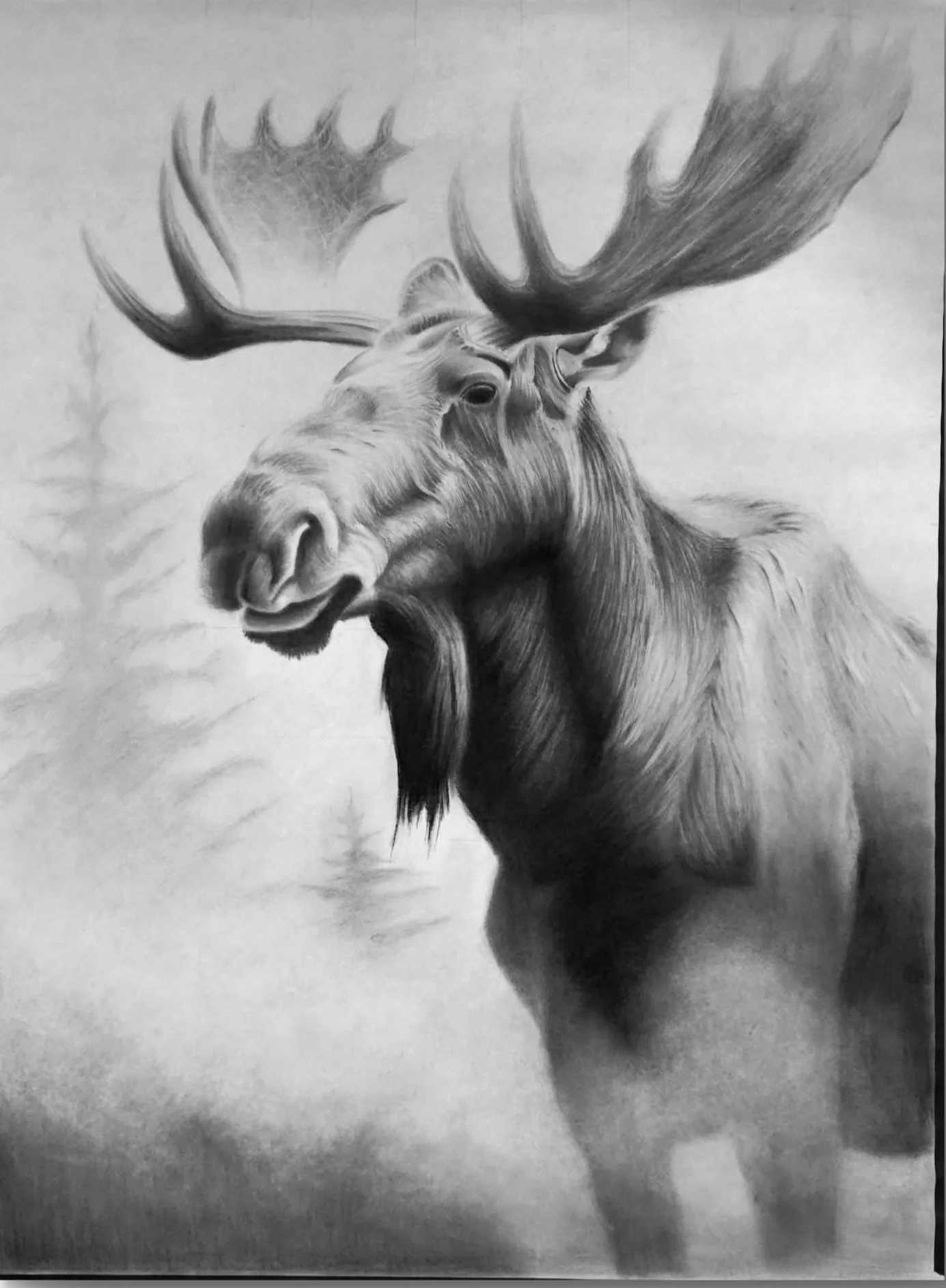 Titan of the Mist. 18 x 24 inches.