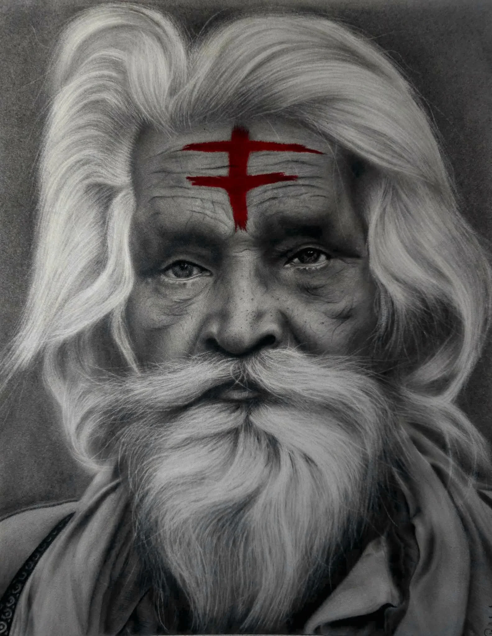 Elder. 11 x 14 inches