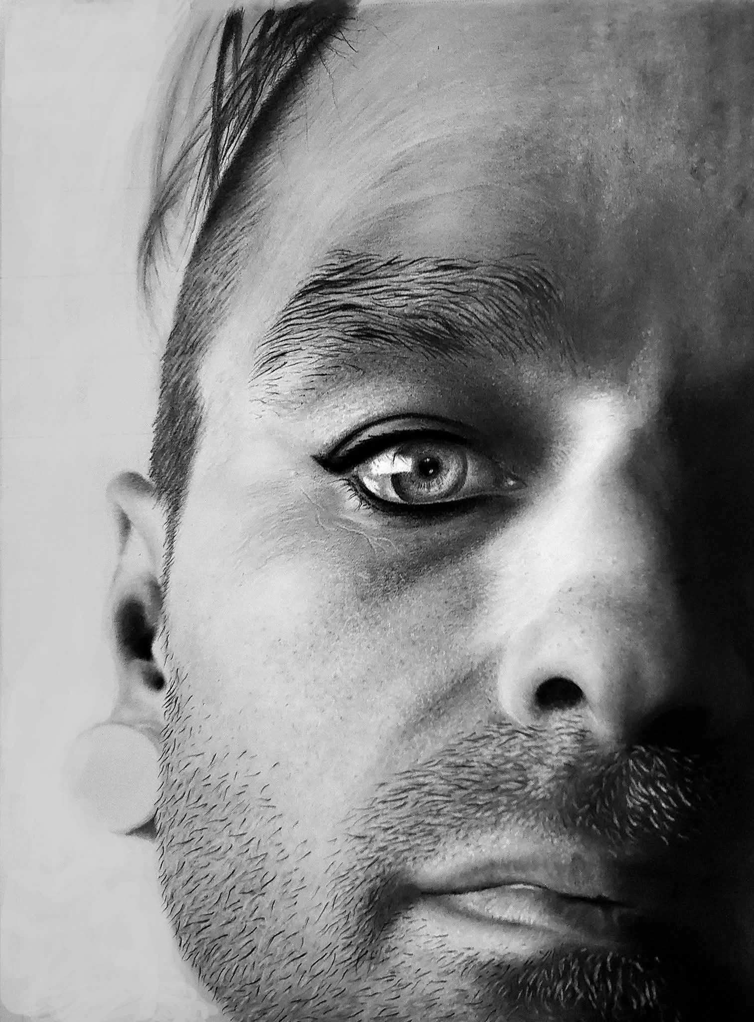26' Self Portrait. 11 x 14 inches. 