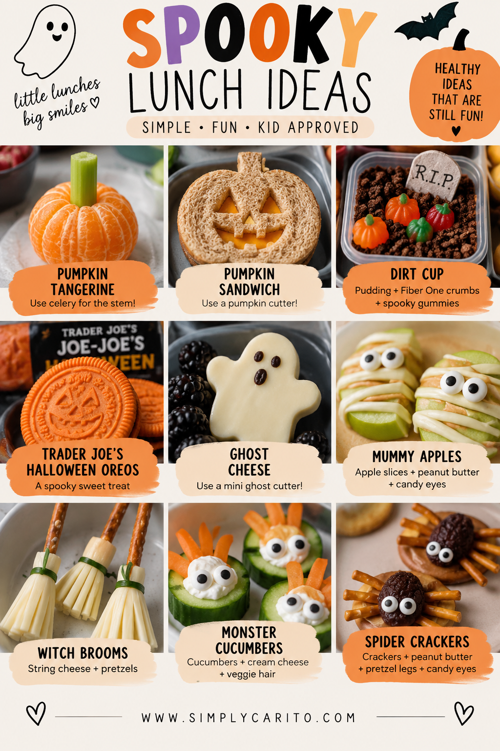 Spooky Lunch Ideas for Kids | Easy Halloween Bento Lunches