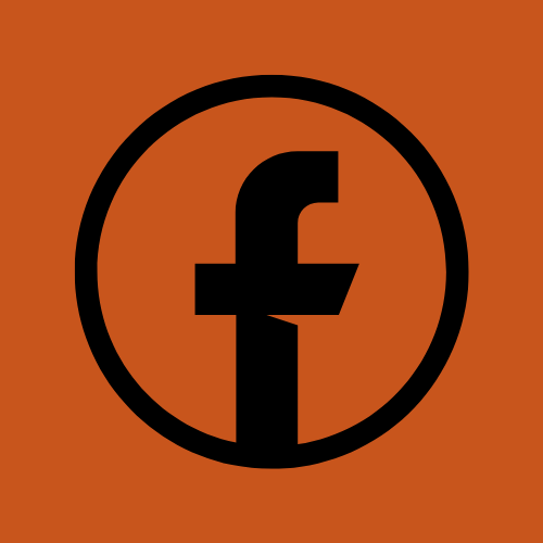 Facebook social media icon.