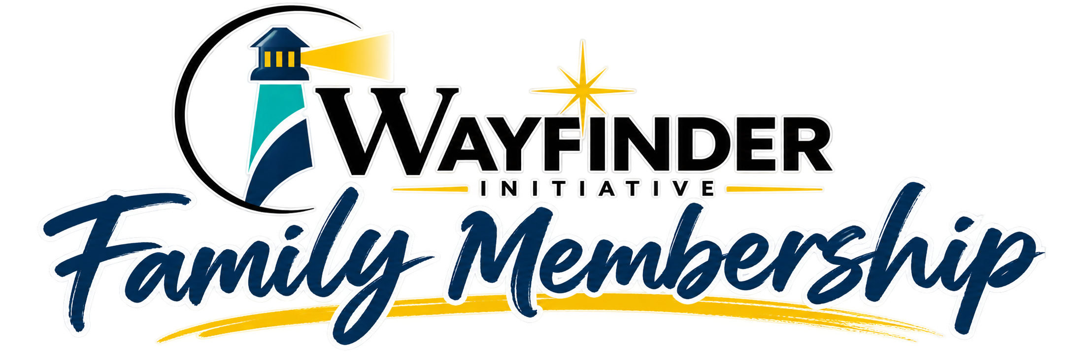 Logo for Mayfinder Initiative Family Membership featuring a lighthouse icon and stylized text.