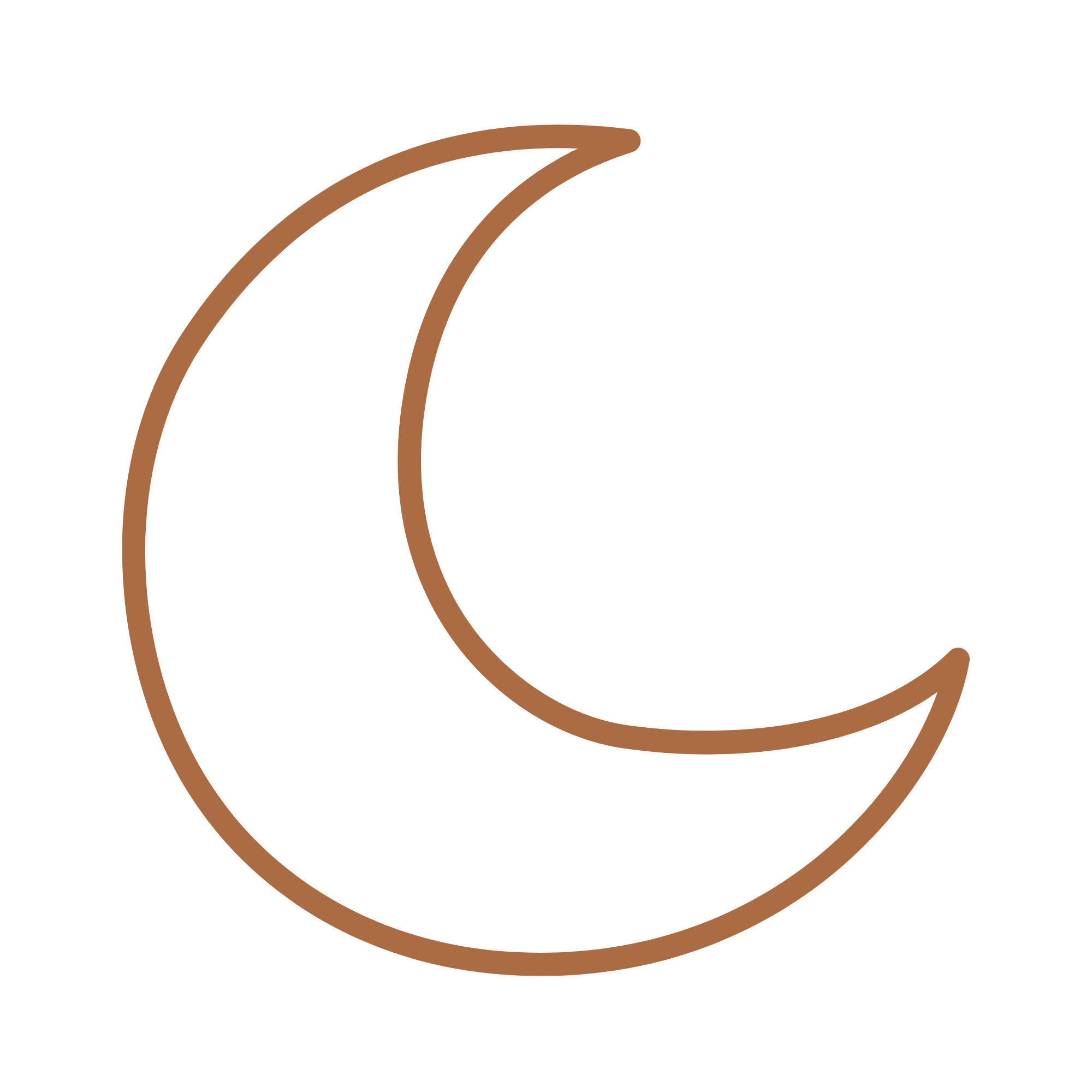 Stylized abstract drawing of a coffee cup with a flowing brown line, suggesting steam or aroma, on a black background.