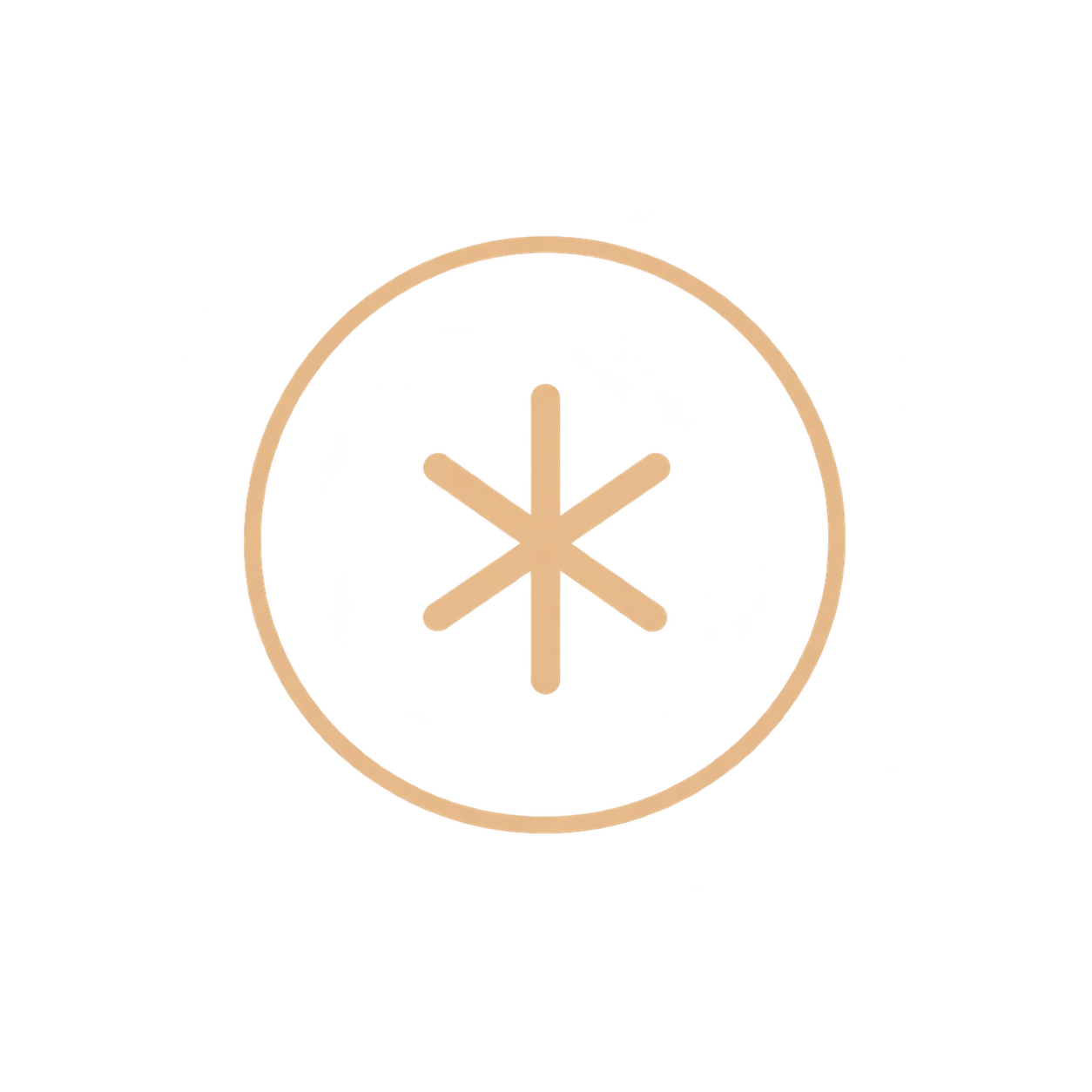 A round clock with a beige border and hands showing 4:30, against a dark background with colored speckles.