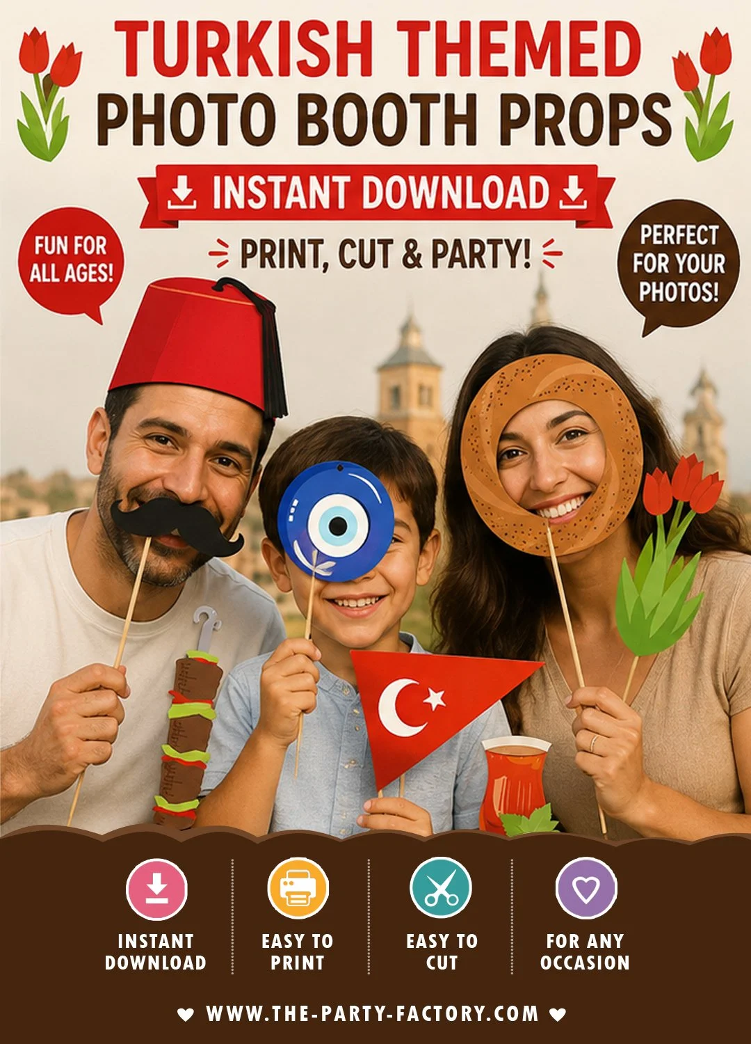 Turkish Printable Photo Booth Props
