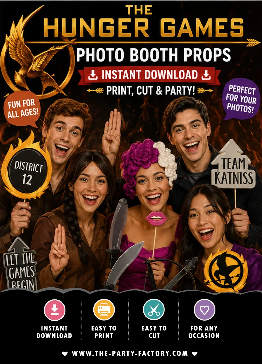 Hunger Games Printable Photo Booth Props