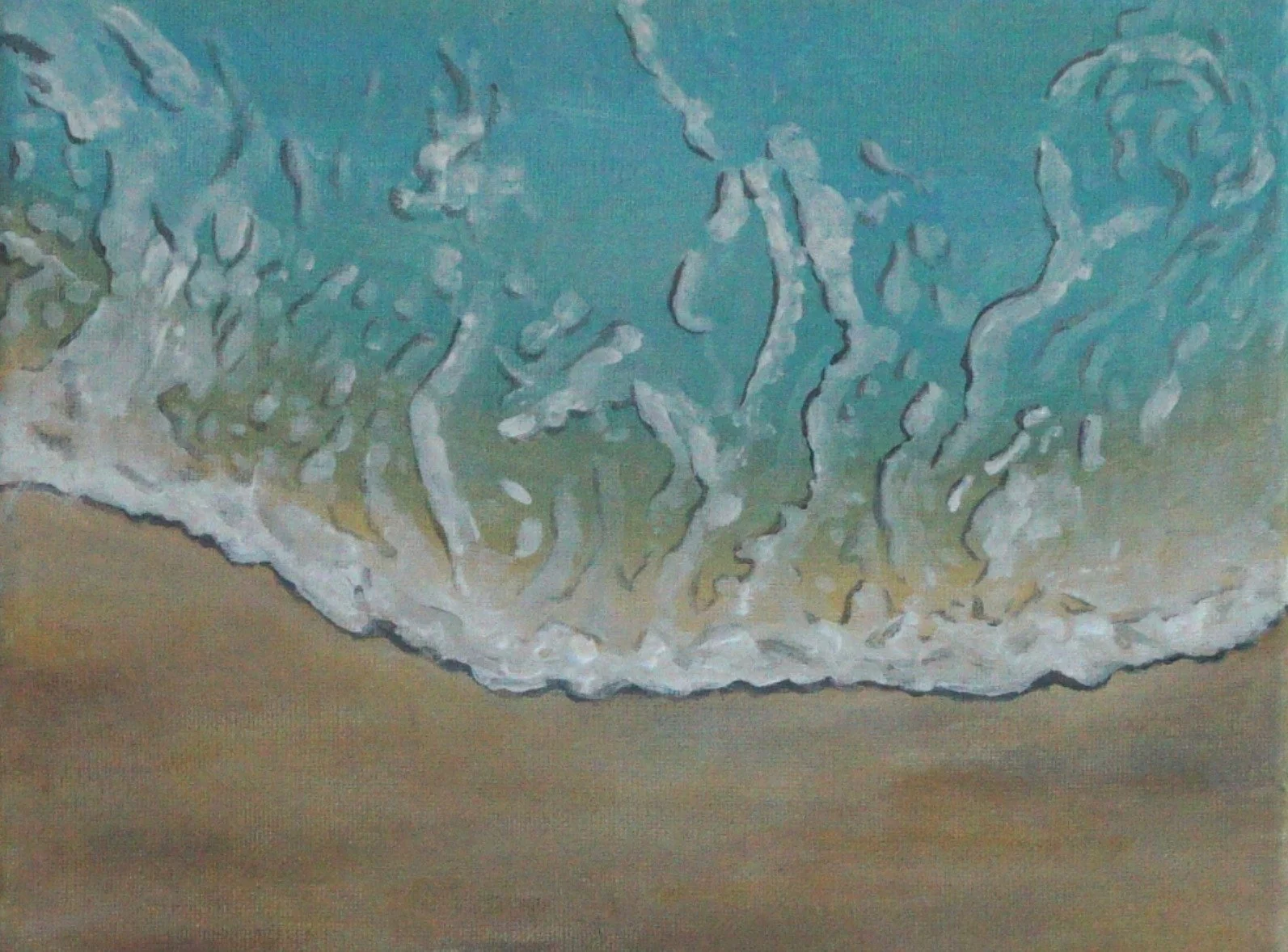 Gentle greeting, Catherine Warren, Acrylic on Canvas, 2023