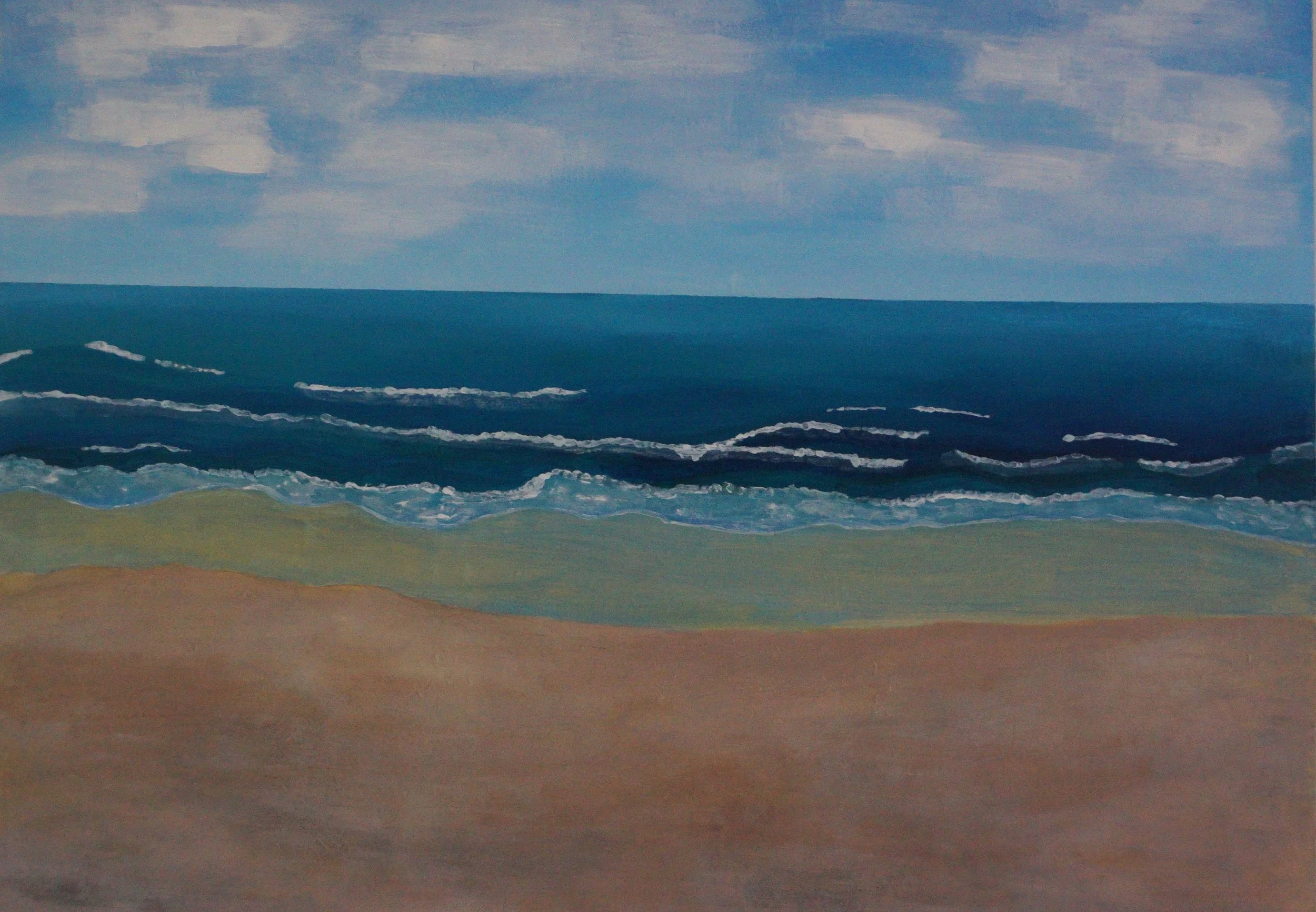 Soft Surrender, Catherine Warren, Acrylic on board, 2024