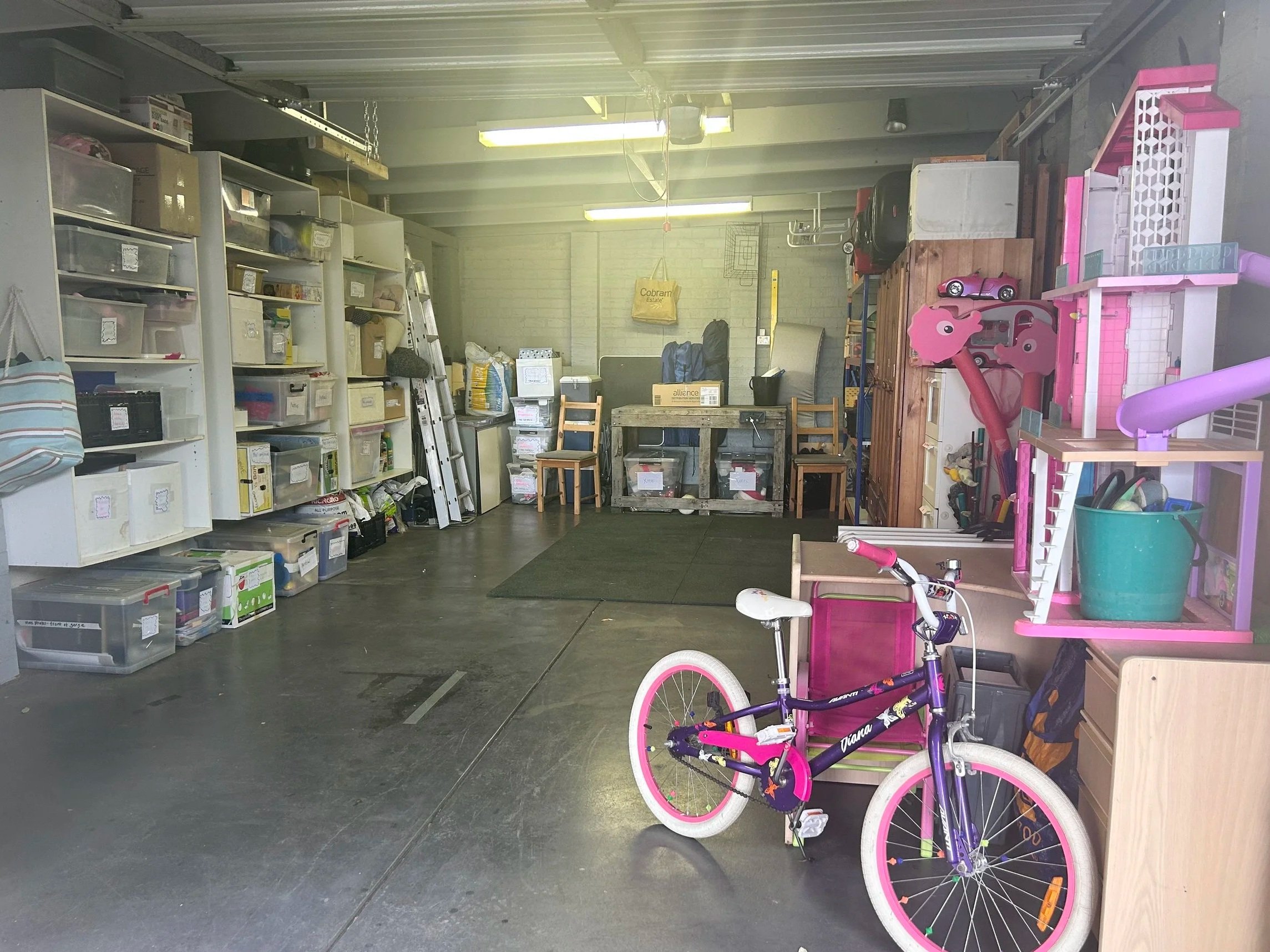 The garage: sorted, zoned, tidied.